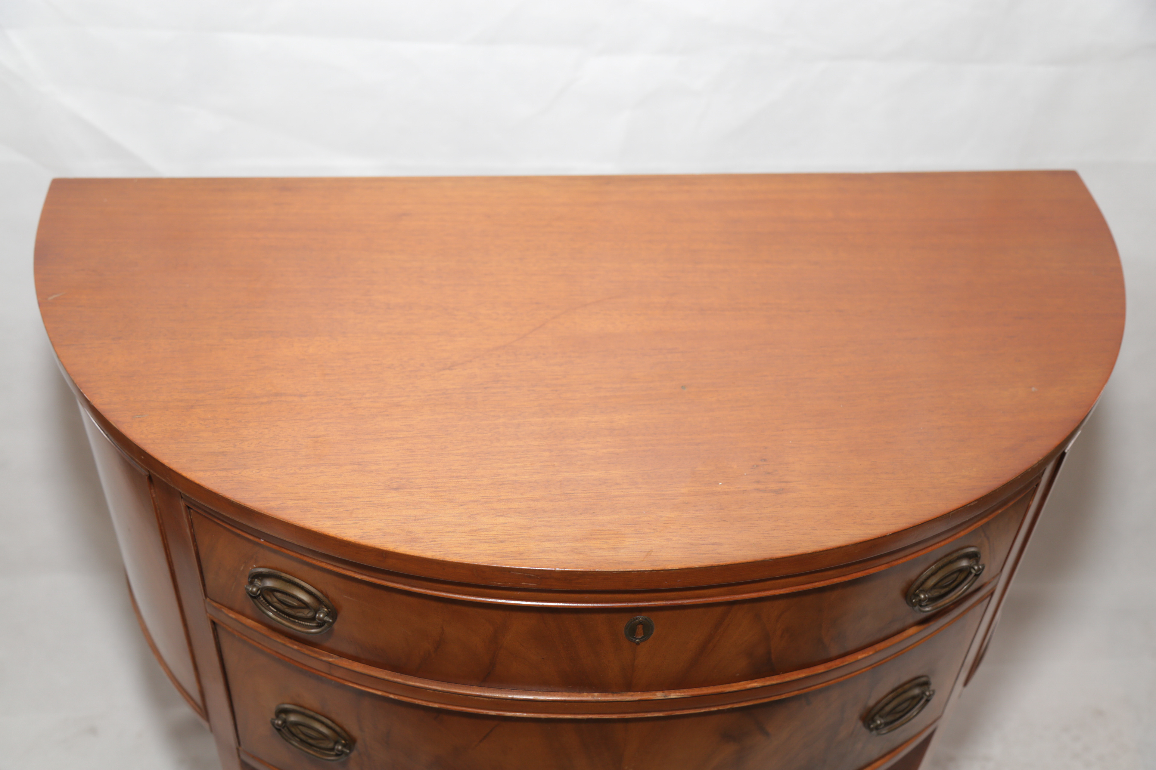 Hepplewhite Style Demilune Table by Finch Fine Furniture