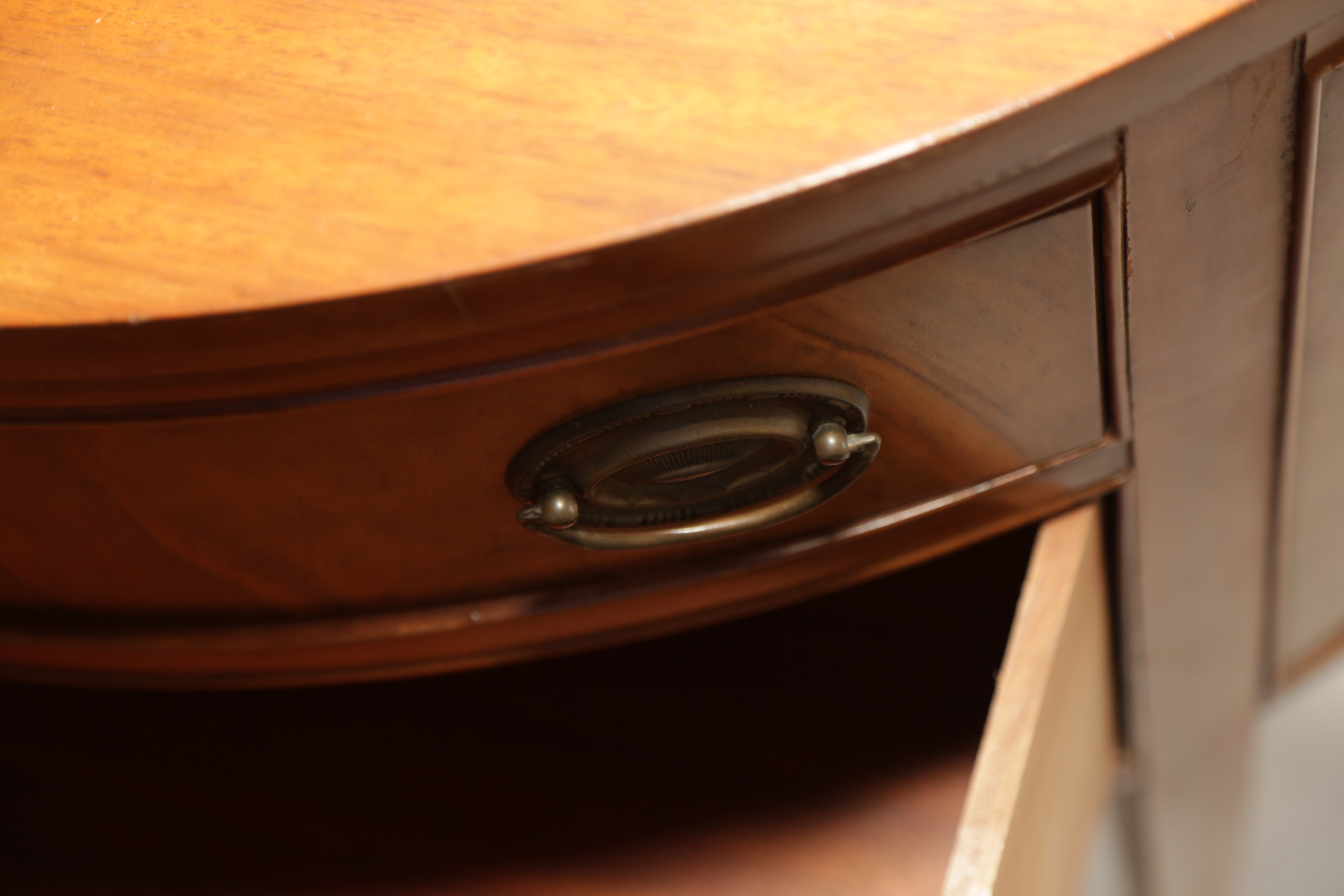 Hepplewhite Style Demilune Table by Finch Fine Furniture