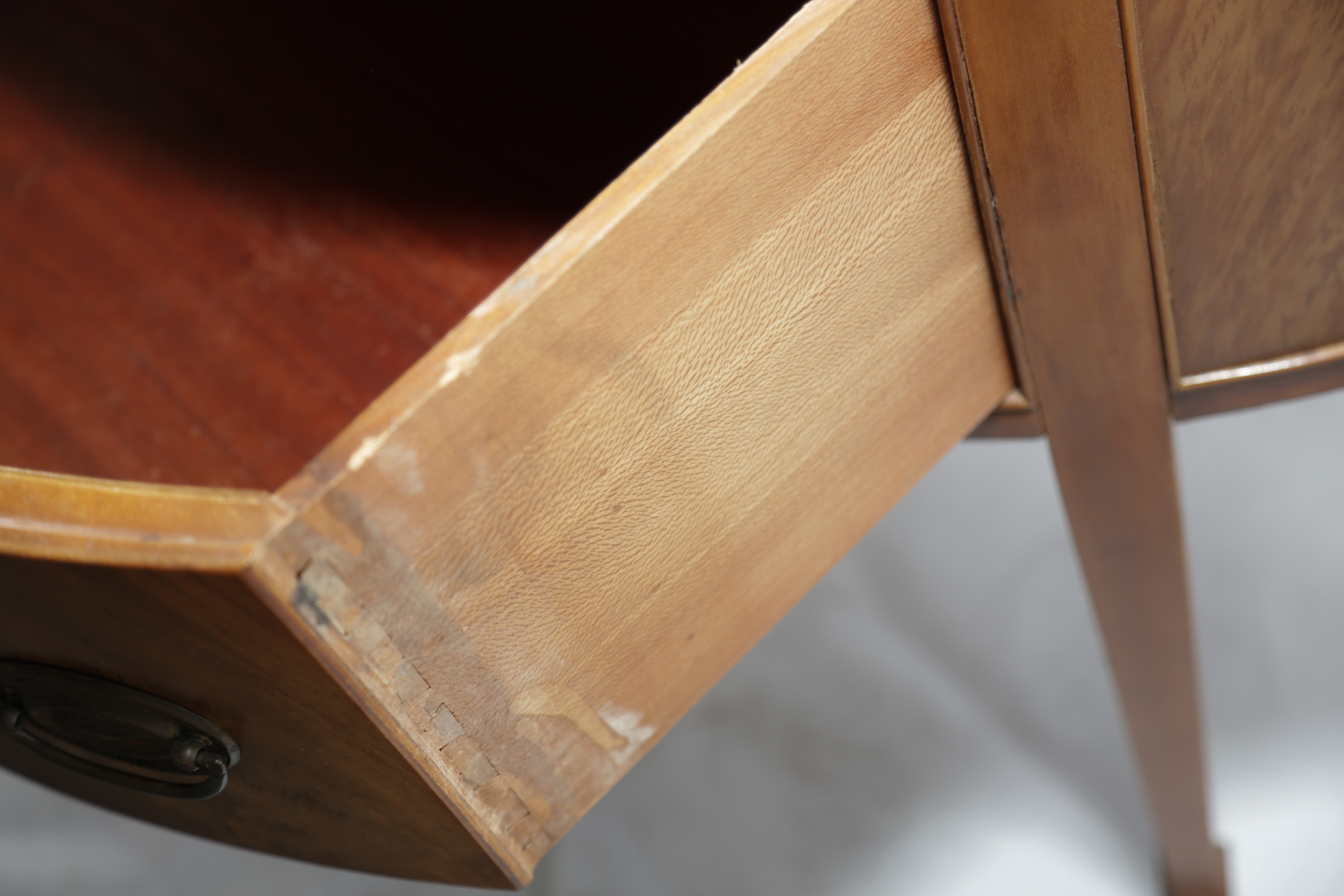 Hepplewhite Style Demilune Table by Finch Fine Furniture