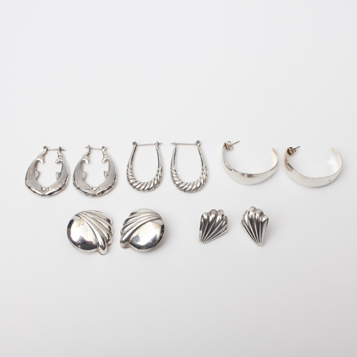 Silver Tone Earrings