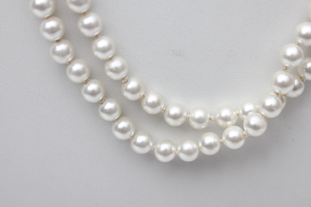 Costume Jewelry Including a Cultured Pearl Necklace