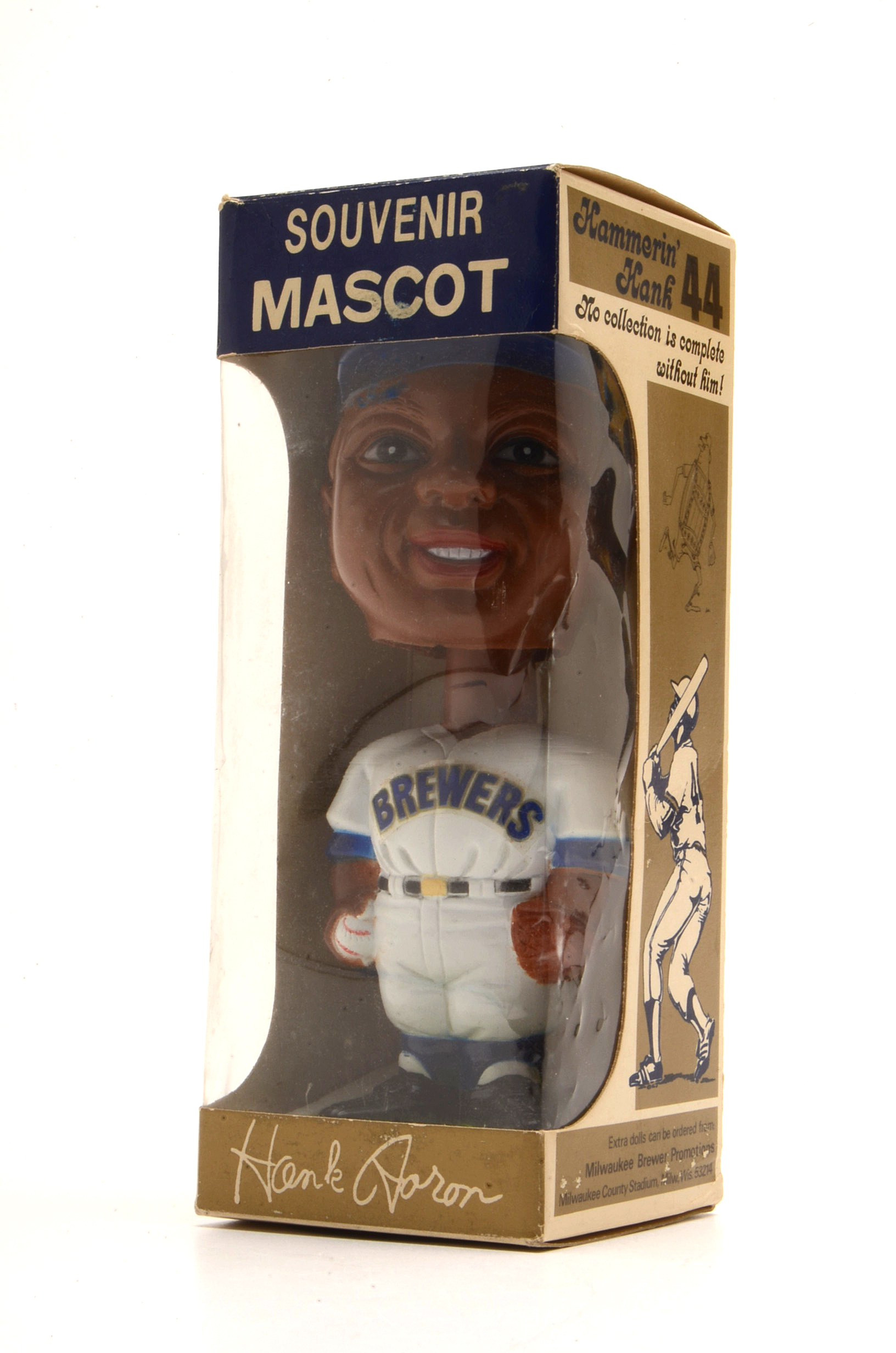 Hank Aaron 1975 Bobblehead in the Box