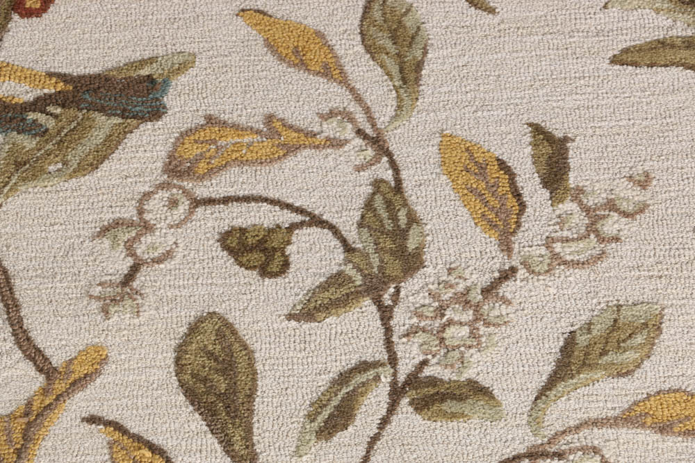 Pottery Barn "Spring Sparrow" Hooked Rug