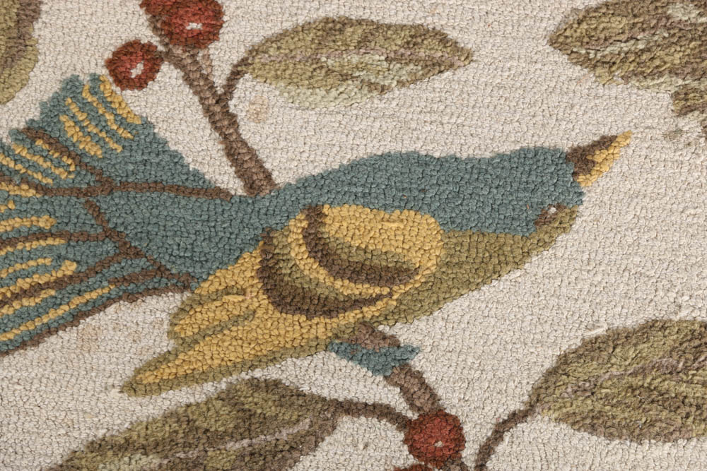 Pottery Barn "Spring Sparrow" Hooked Rug
