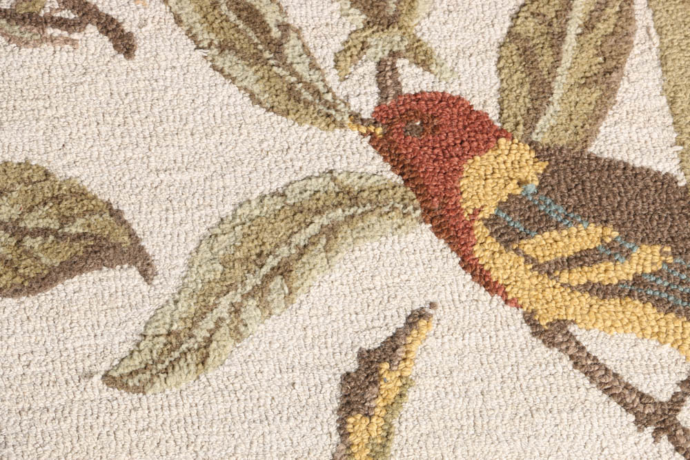 Pottery Barn "Spring Sparrow" Hooked Rug
