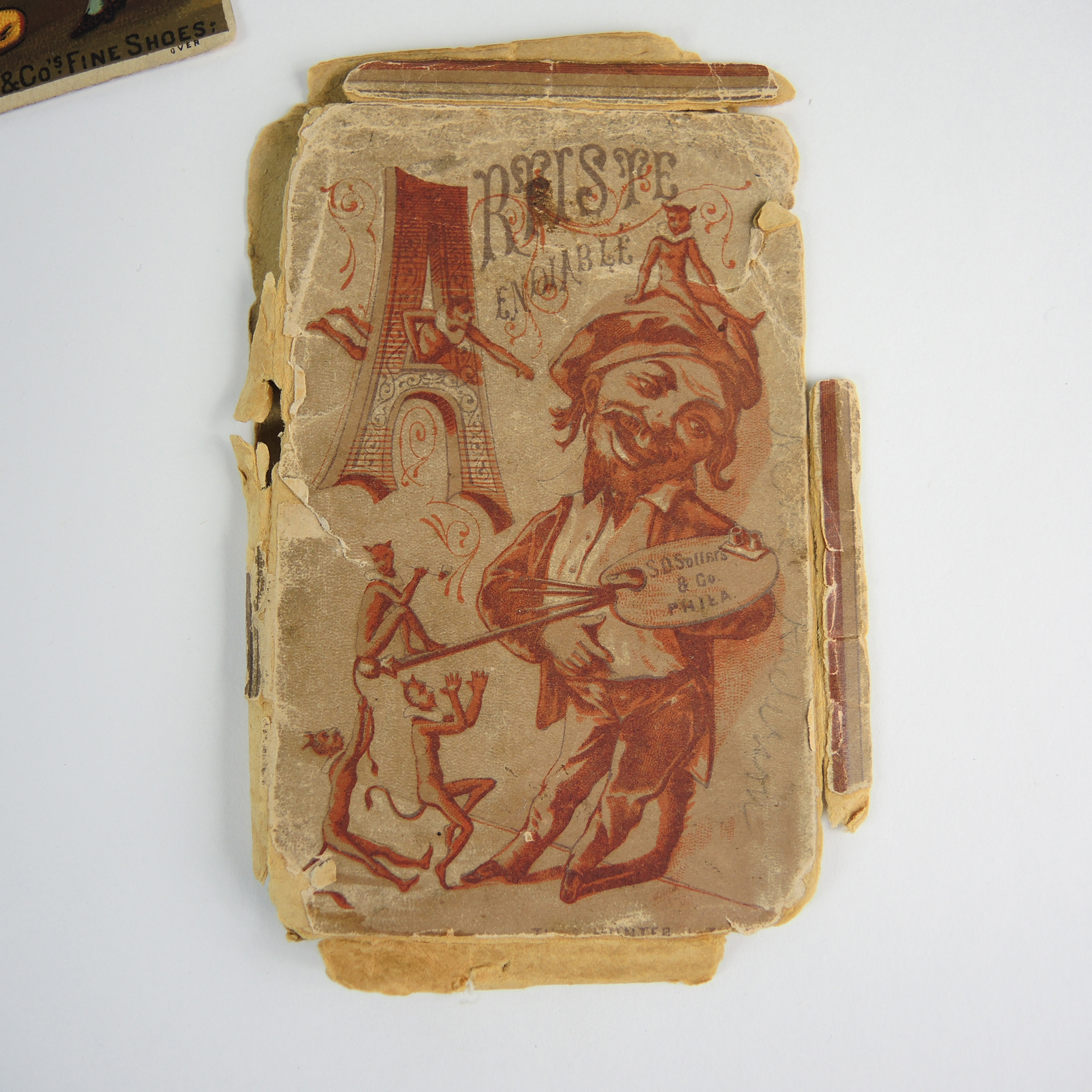 19th Century French Alphabet Victorian Trade Card Set by S.D. Sollers & Co.