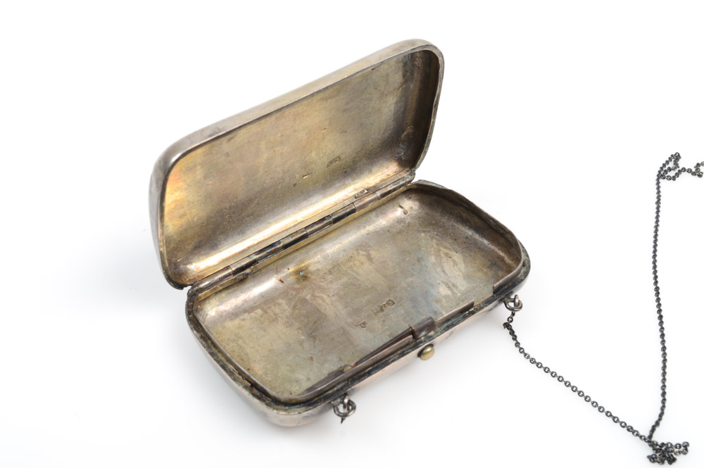 Antique Russian .875 Silver and Niello Purse