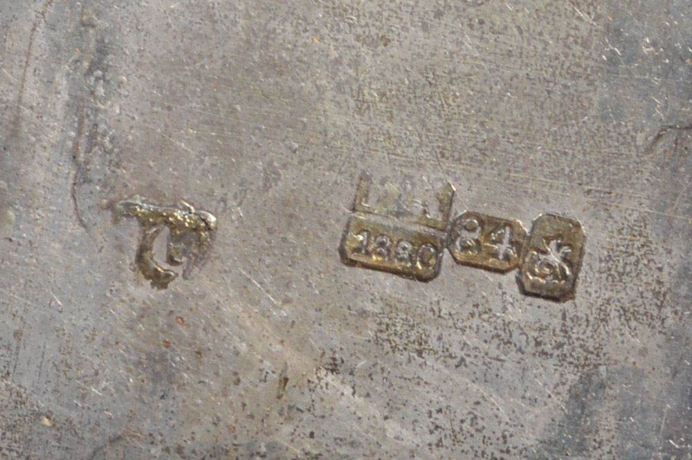 Antique Russian .875 Silver and Niello Purse