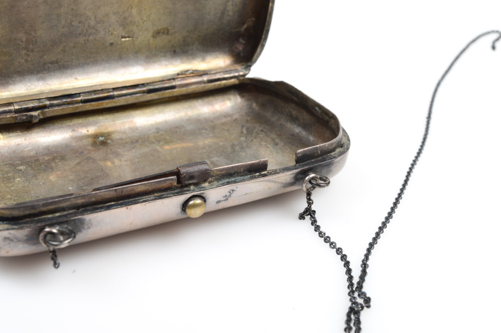 Antique Russian .875 Silver and Niello Purse