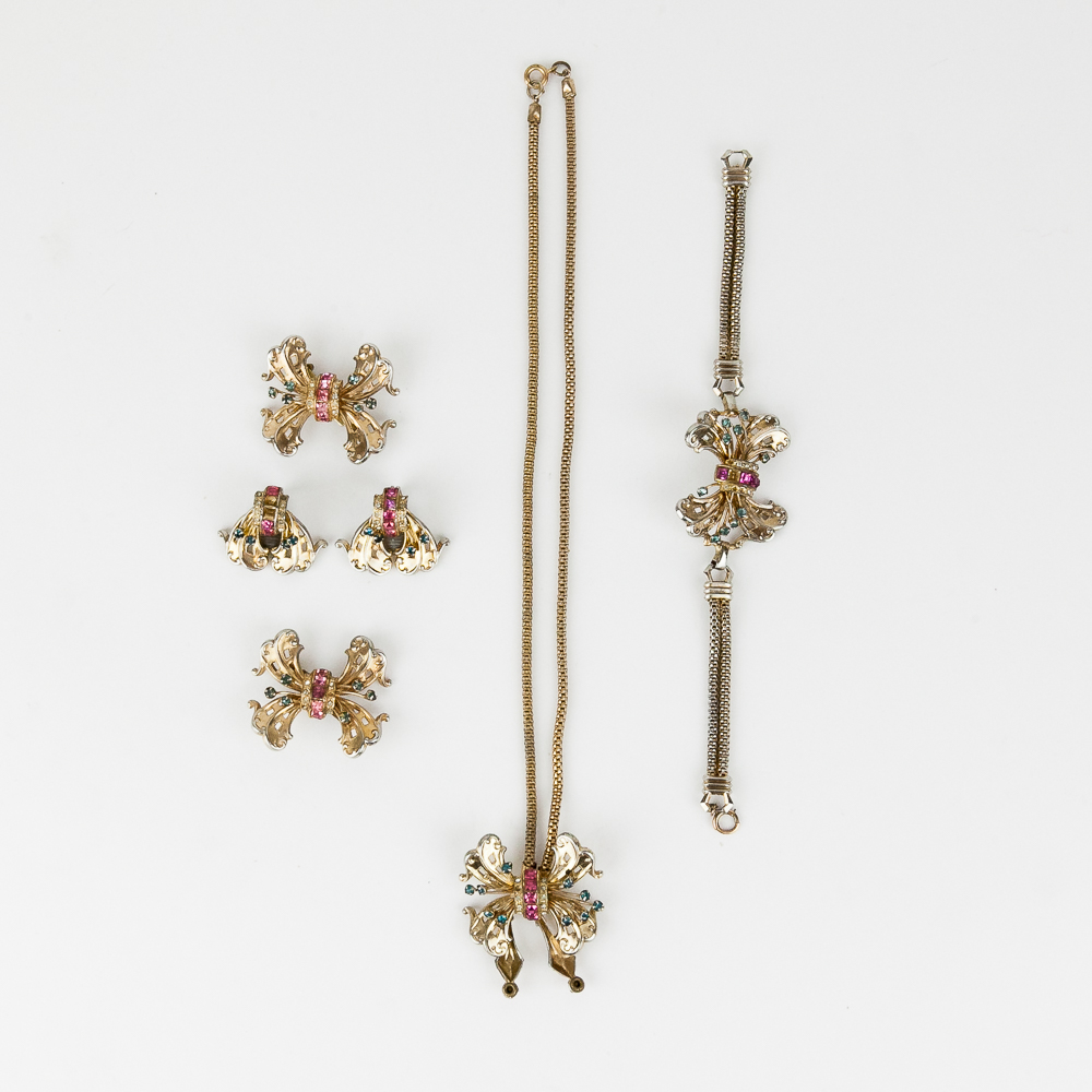 Vintage Coro Butterfly Parure