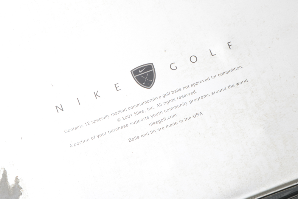 Tiger Woods Collector Series 16 Under 2001 Masters Golf Ball Set