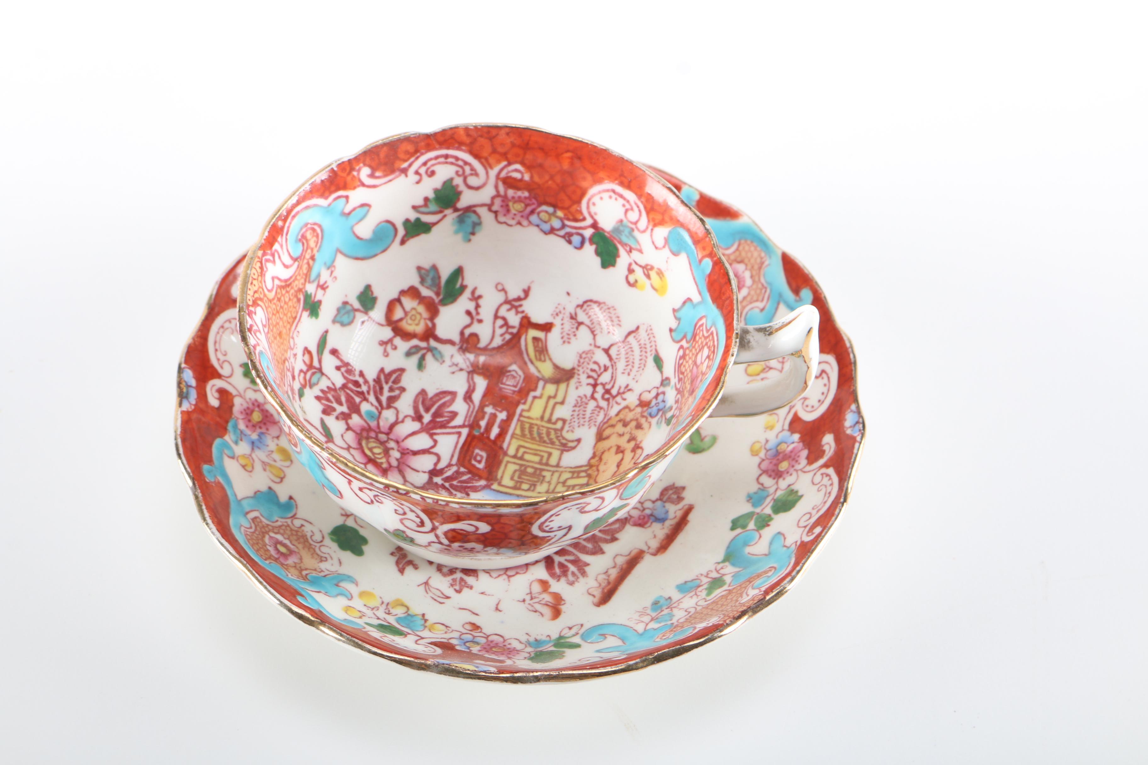 Asian Floral Tea Set