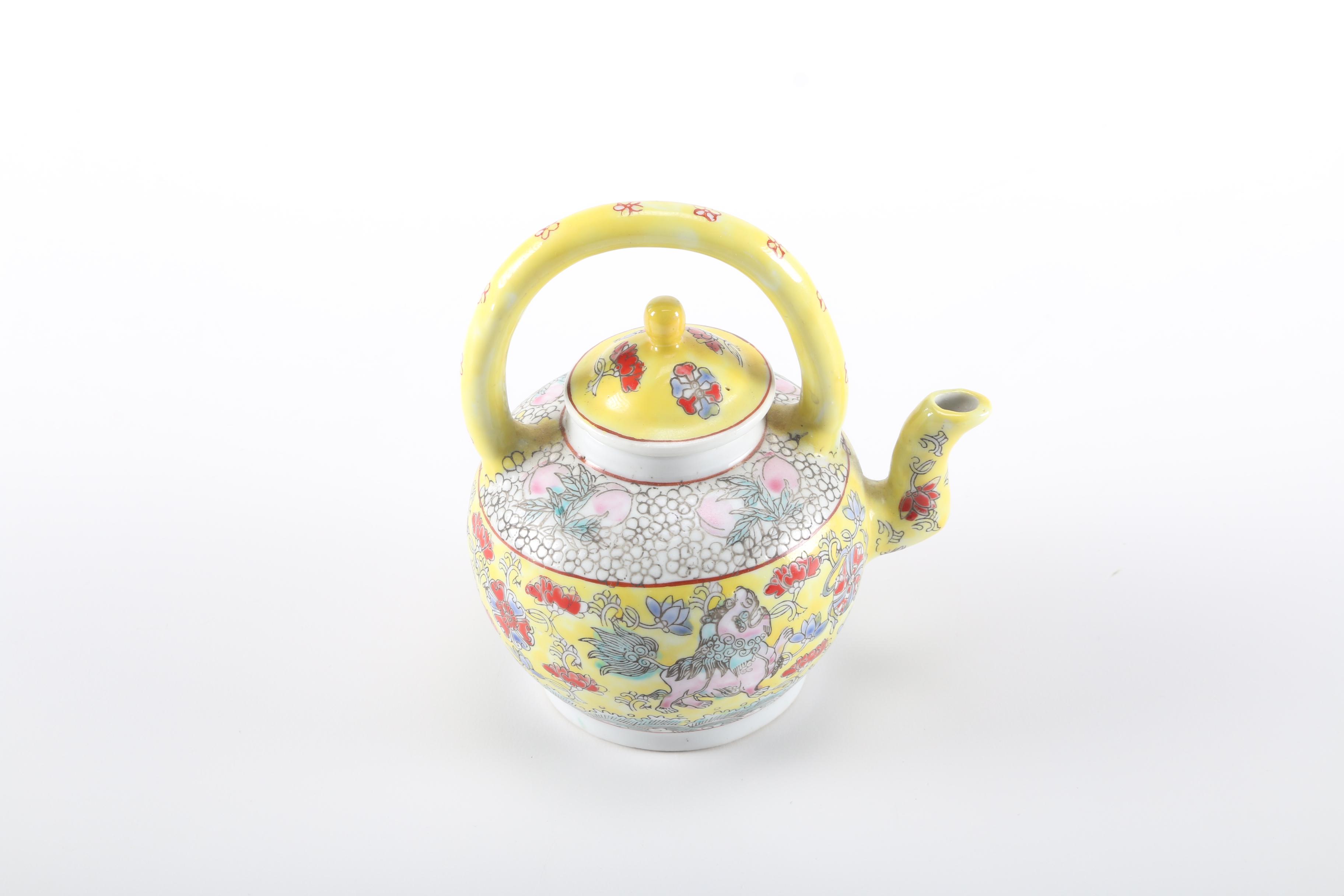 Asian Floral Tea Set