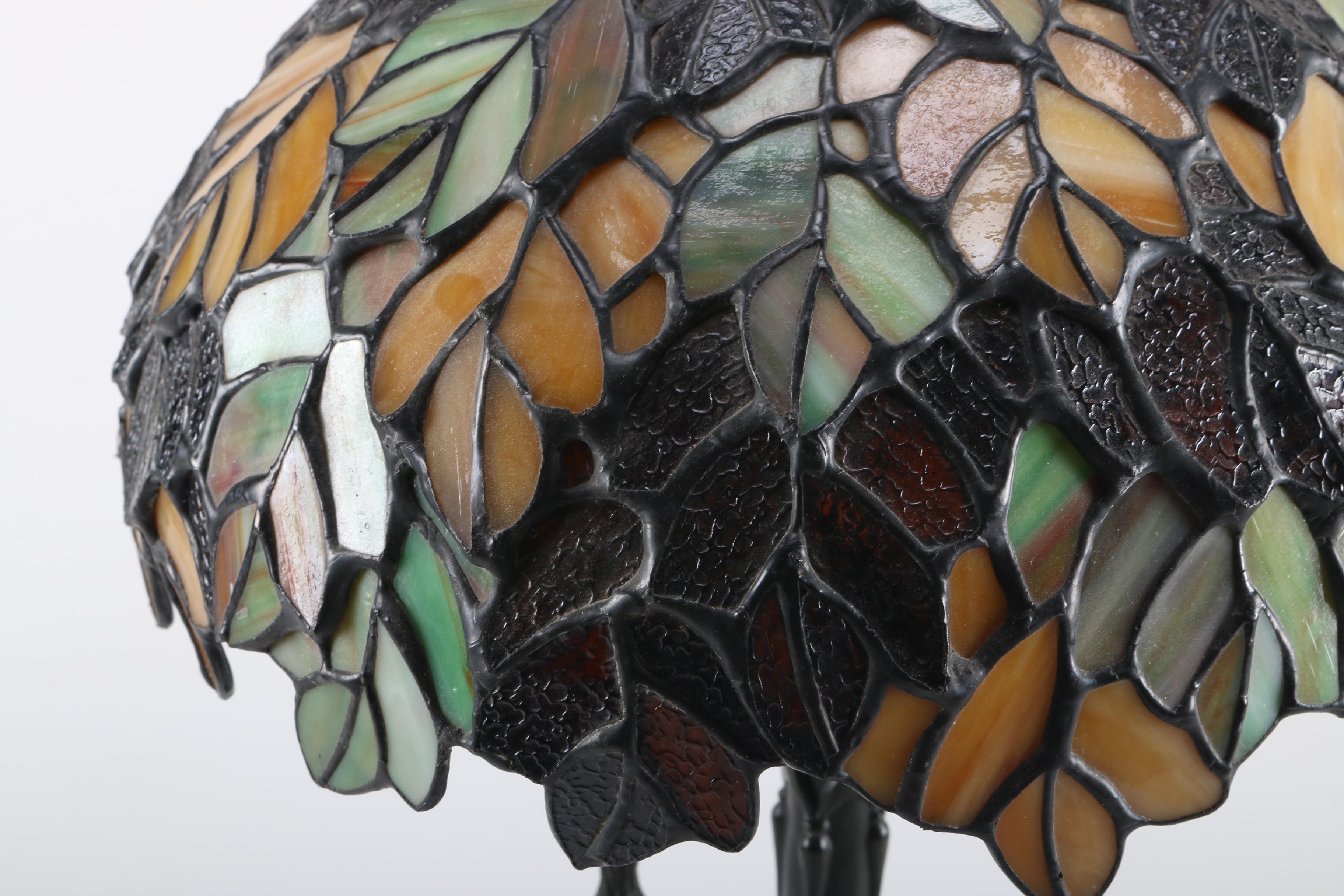 Tiffany Style Stained Glass Accent Lamp