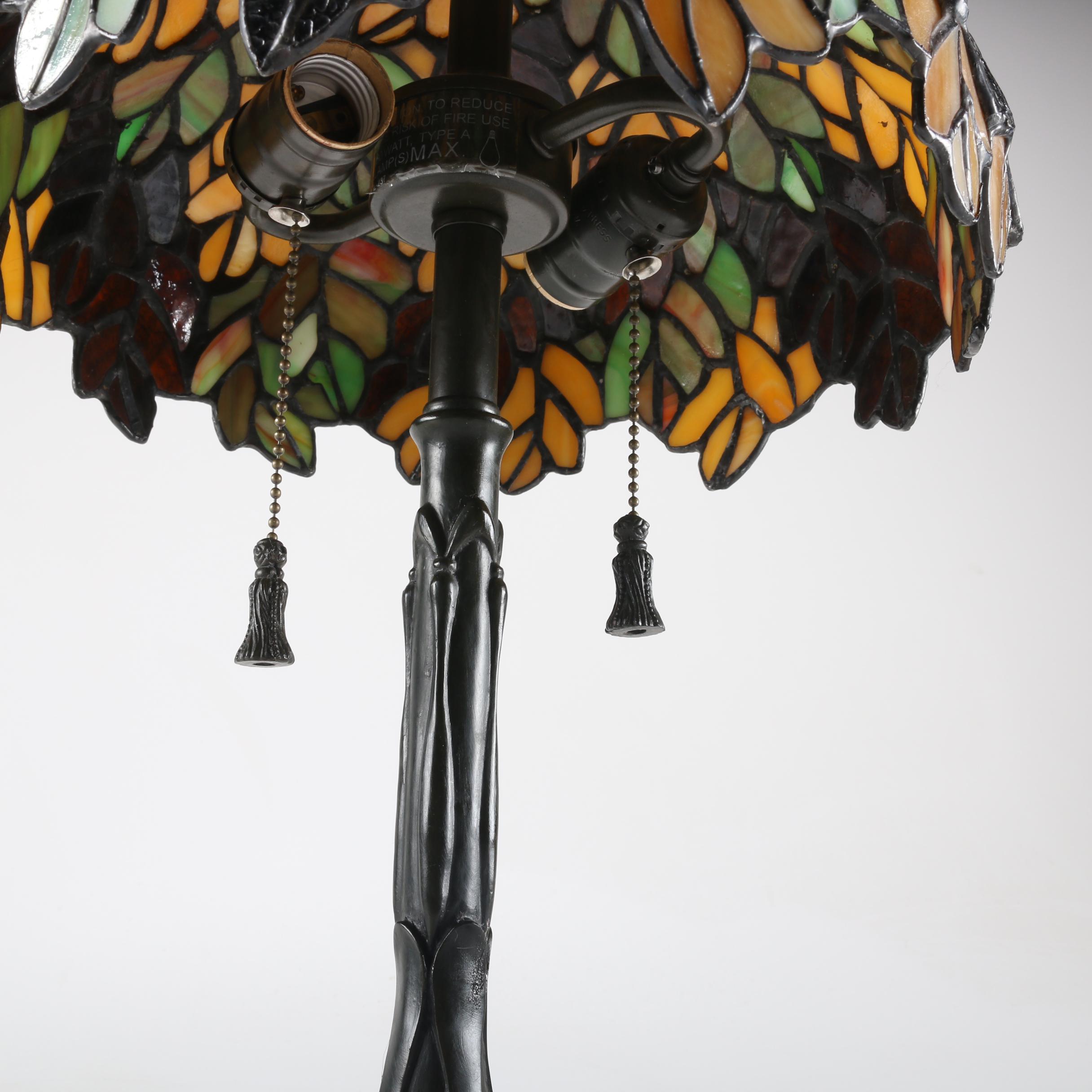 Tiffany Style Stained Glass Accent Lamp