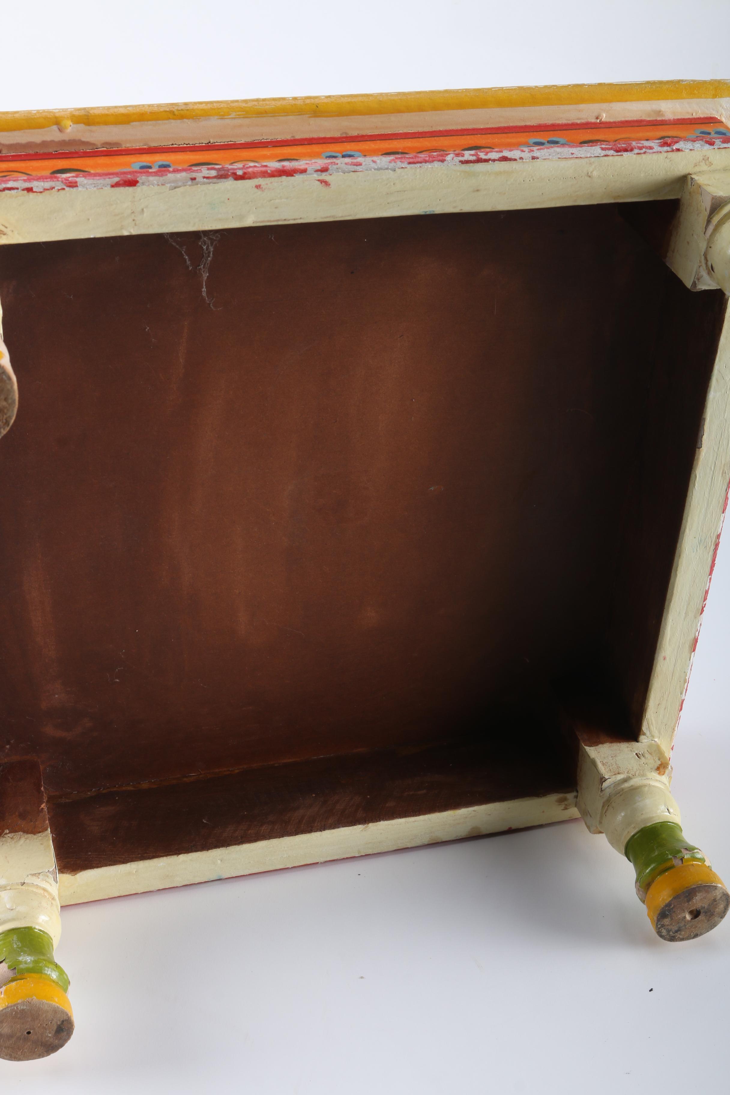 Wooden Floral Motif Table