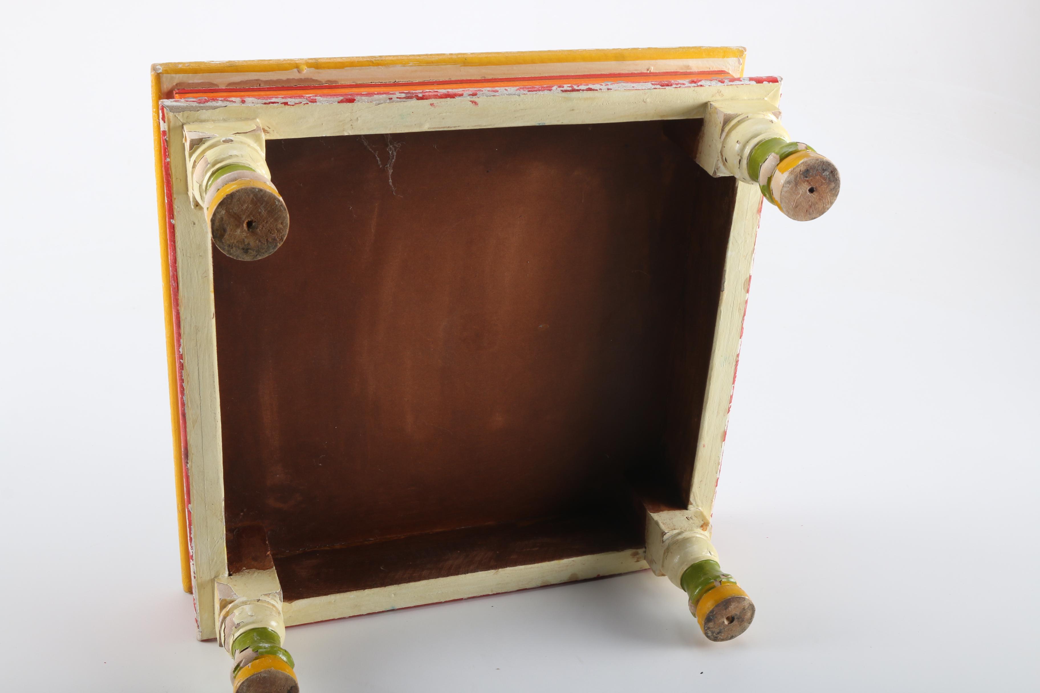 Wooden Floral Motif Table