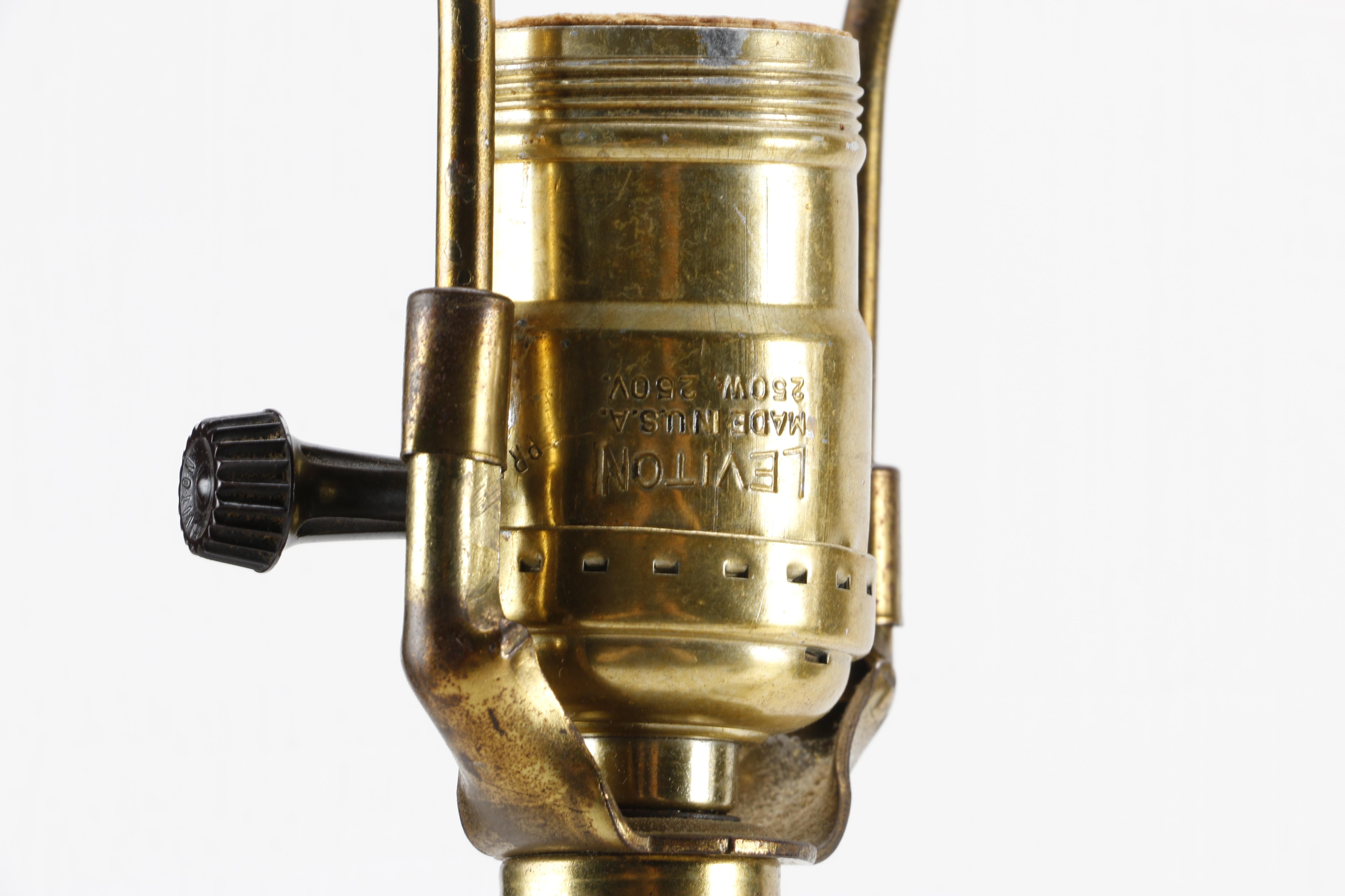 Vintage Ceramic and Wood Table Lamps