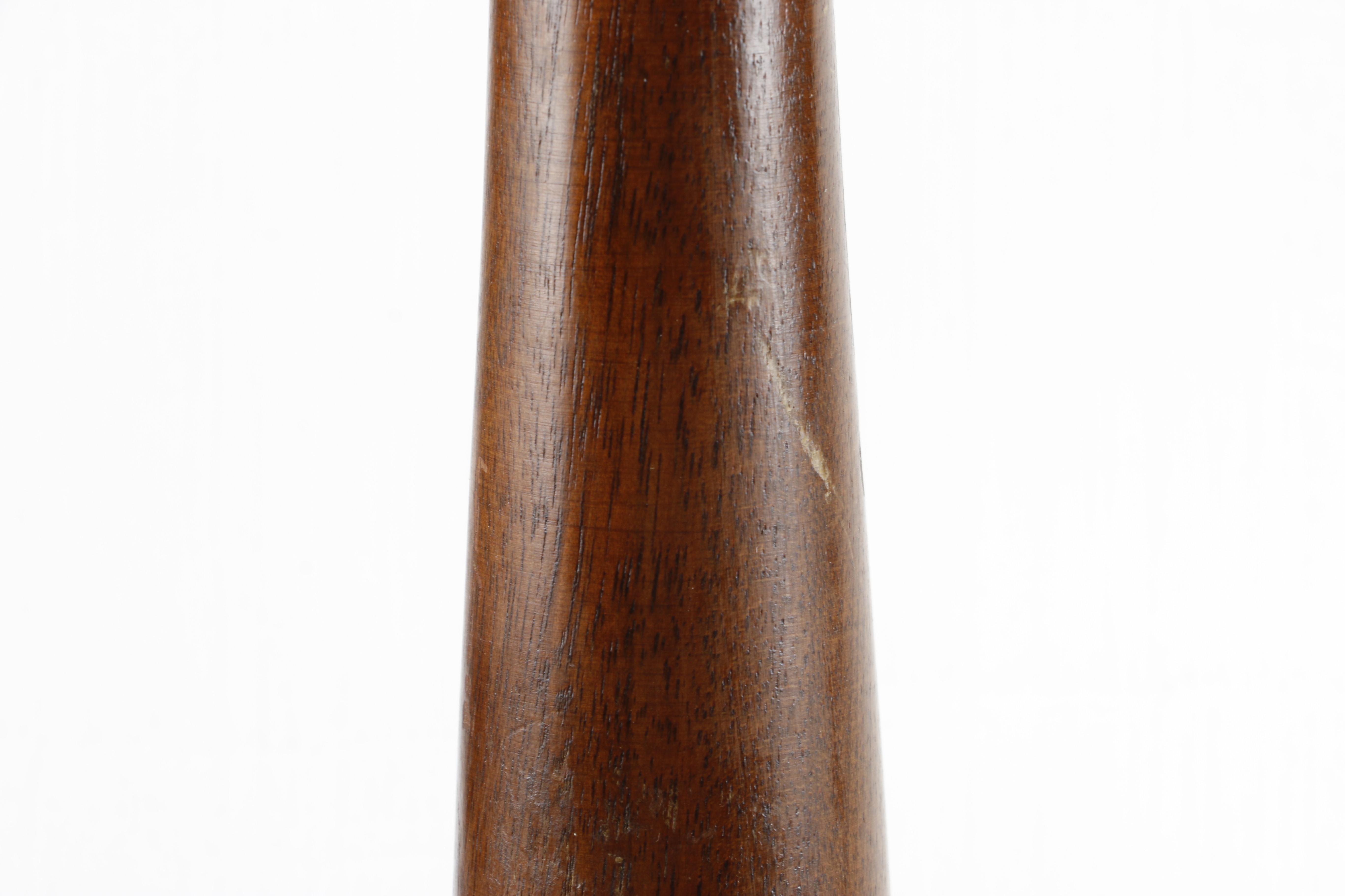 Vintage Ceramic and Wood Table Lamps