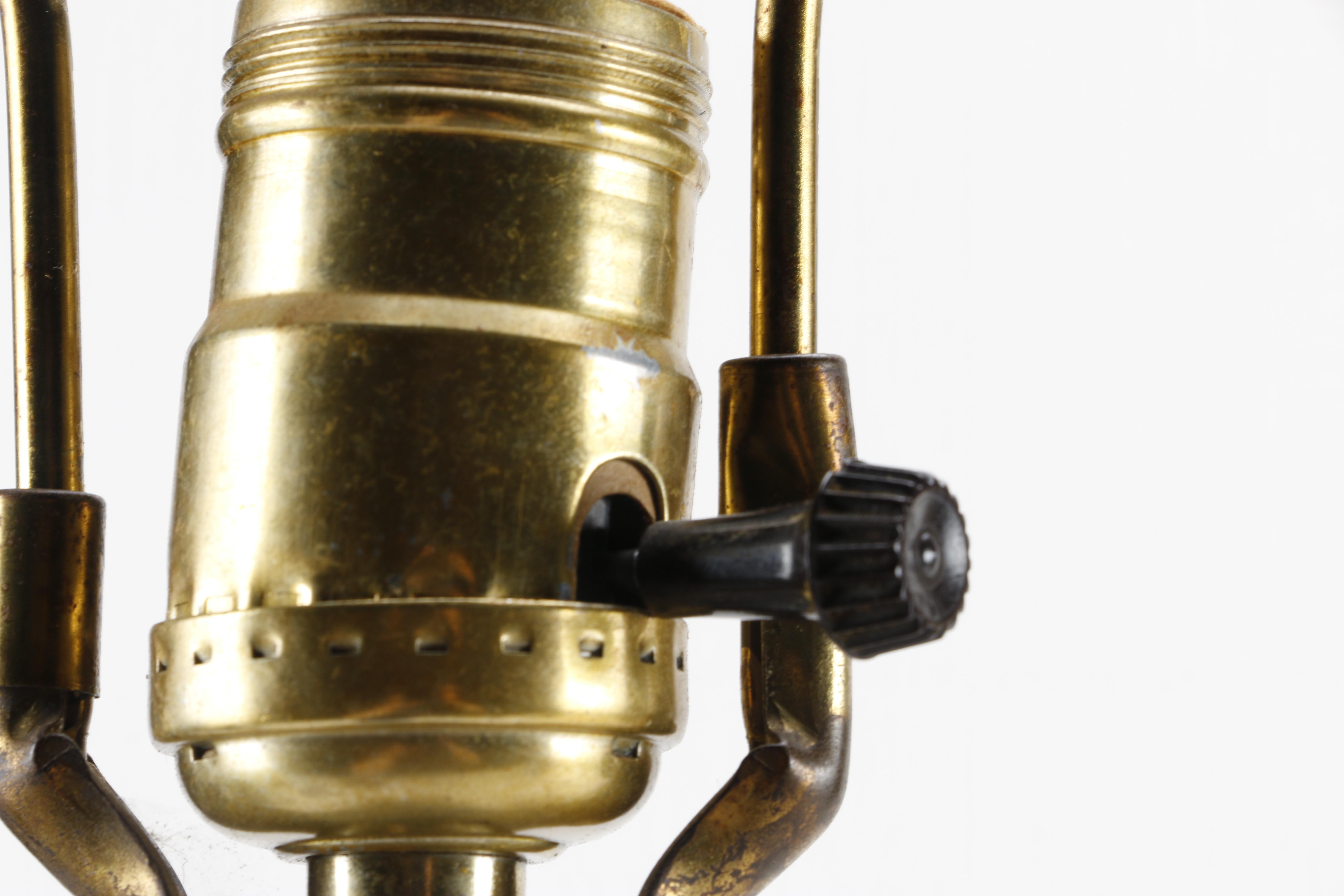 Vintage Ceramic and Wood Table Lamps