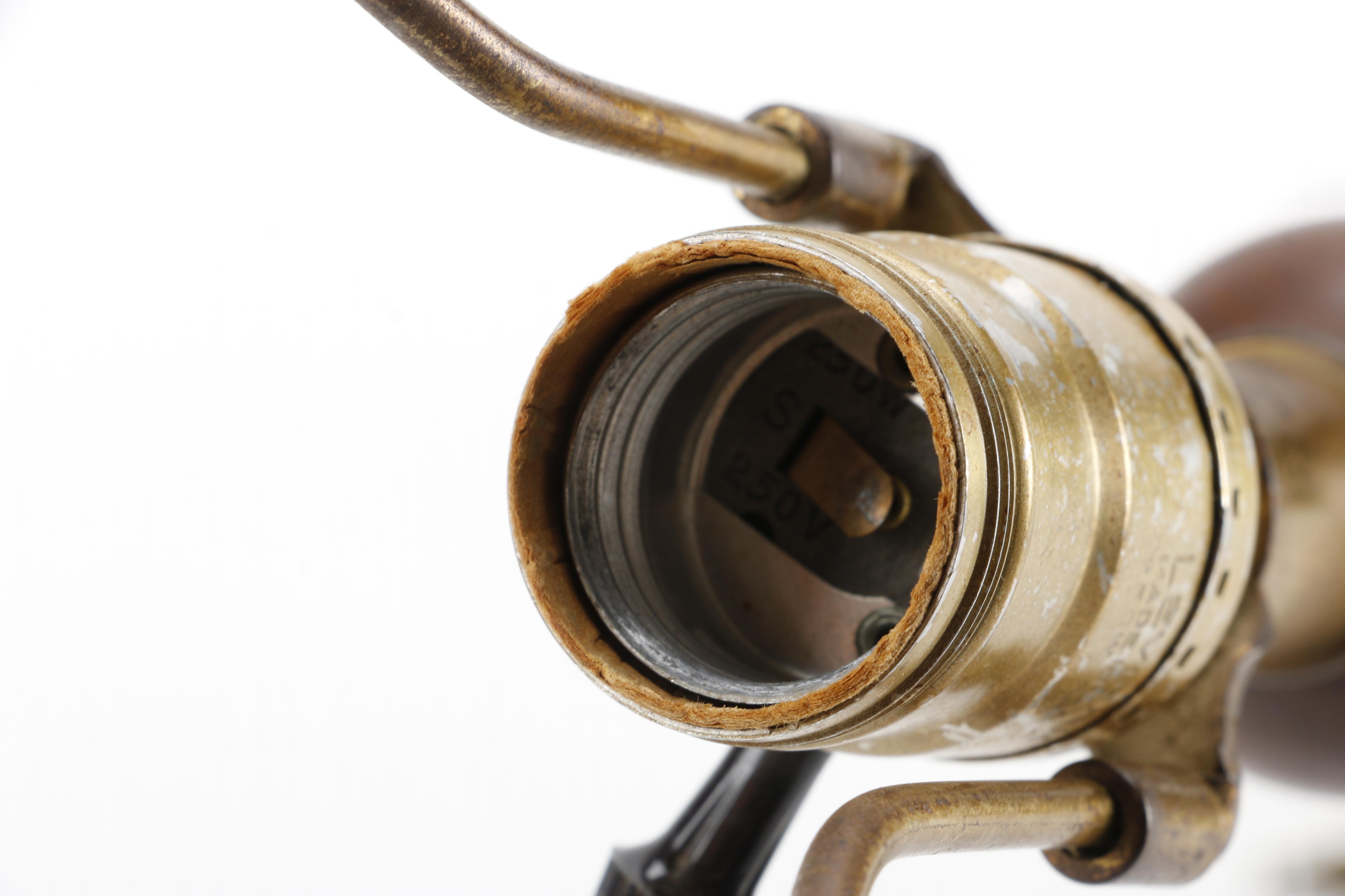 Vintage Ceramic and Wood Table Lamps