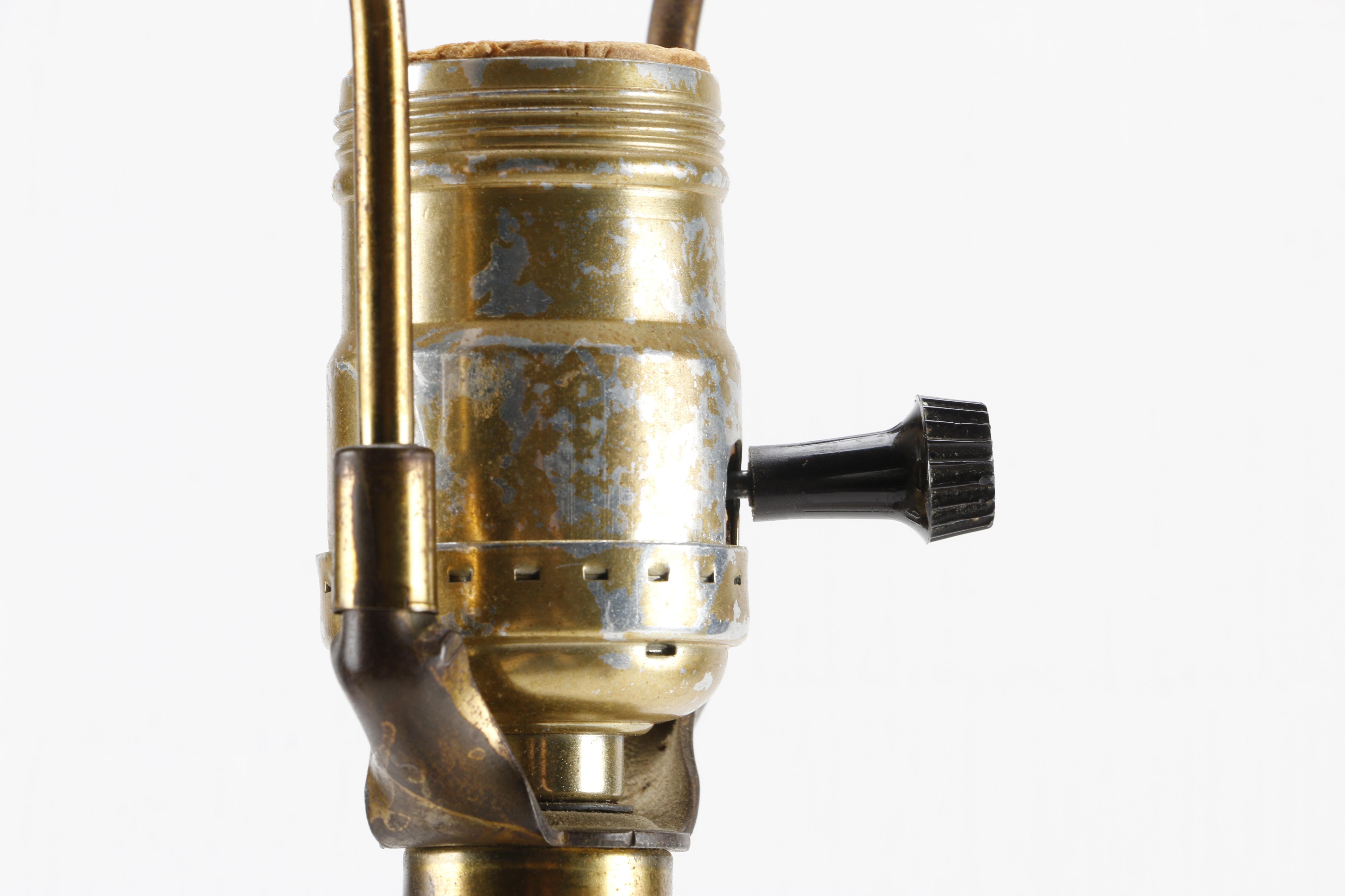 Vintage Ceramic and Wood Table Lamps