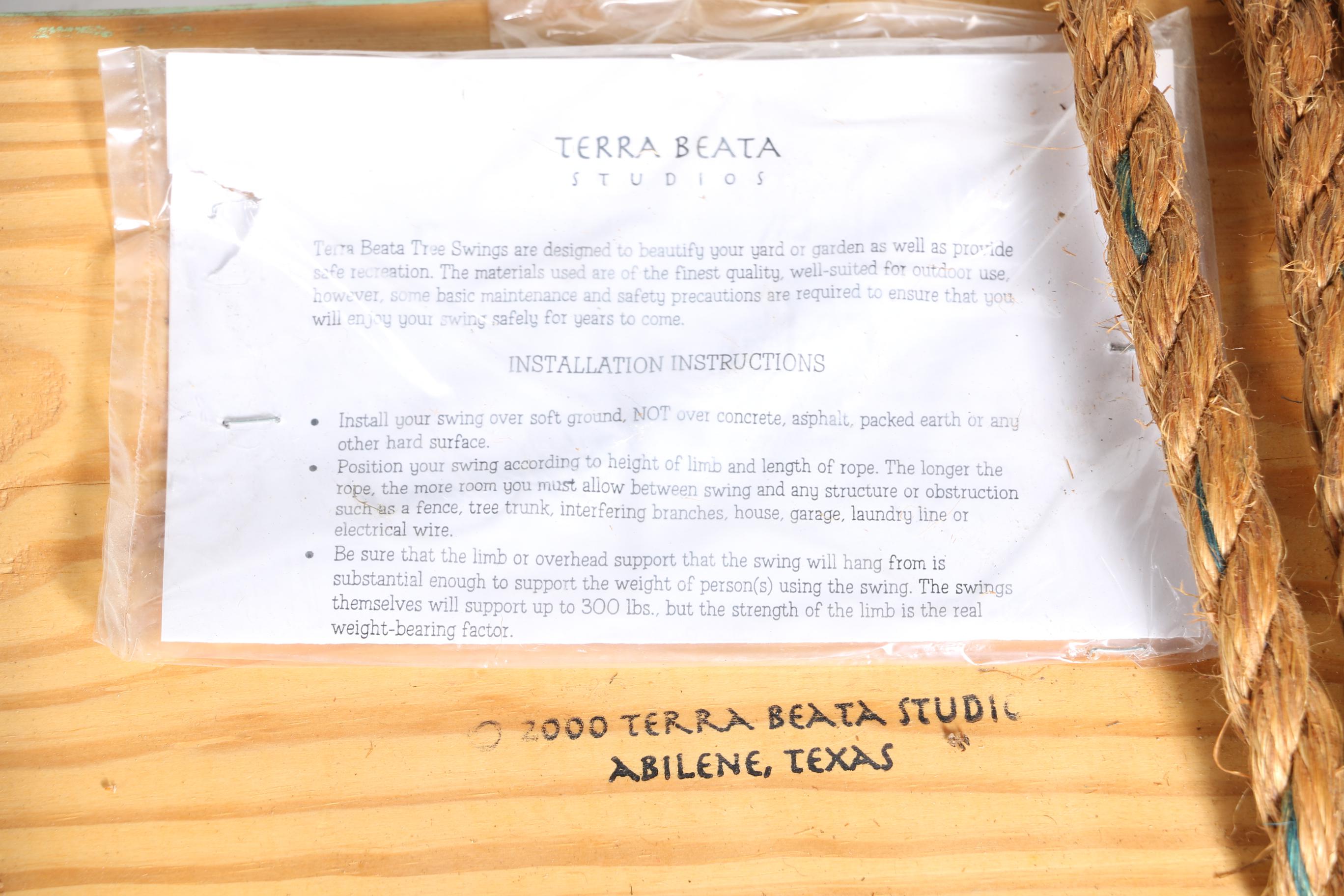 Terra Beata Tree Swing