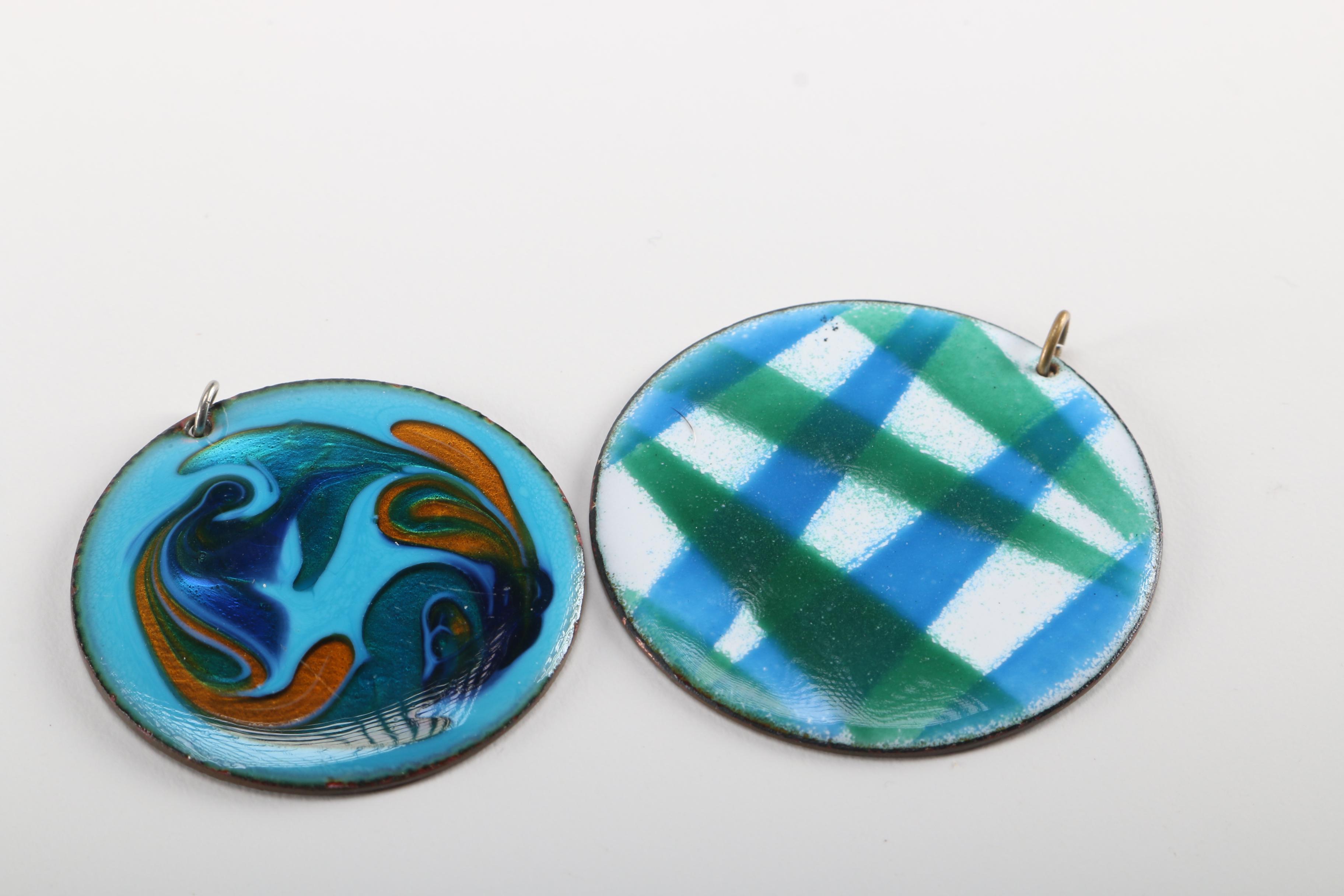 Enamel Bracelets and Pendants