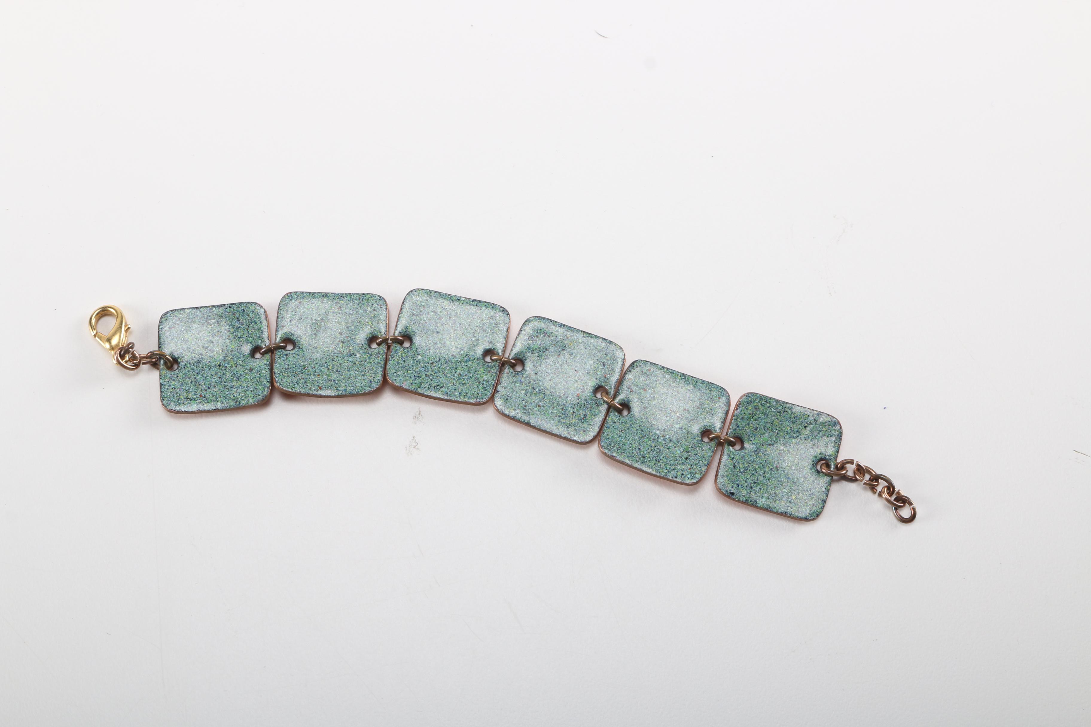 Enamel Bracelets and Pendants