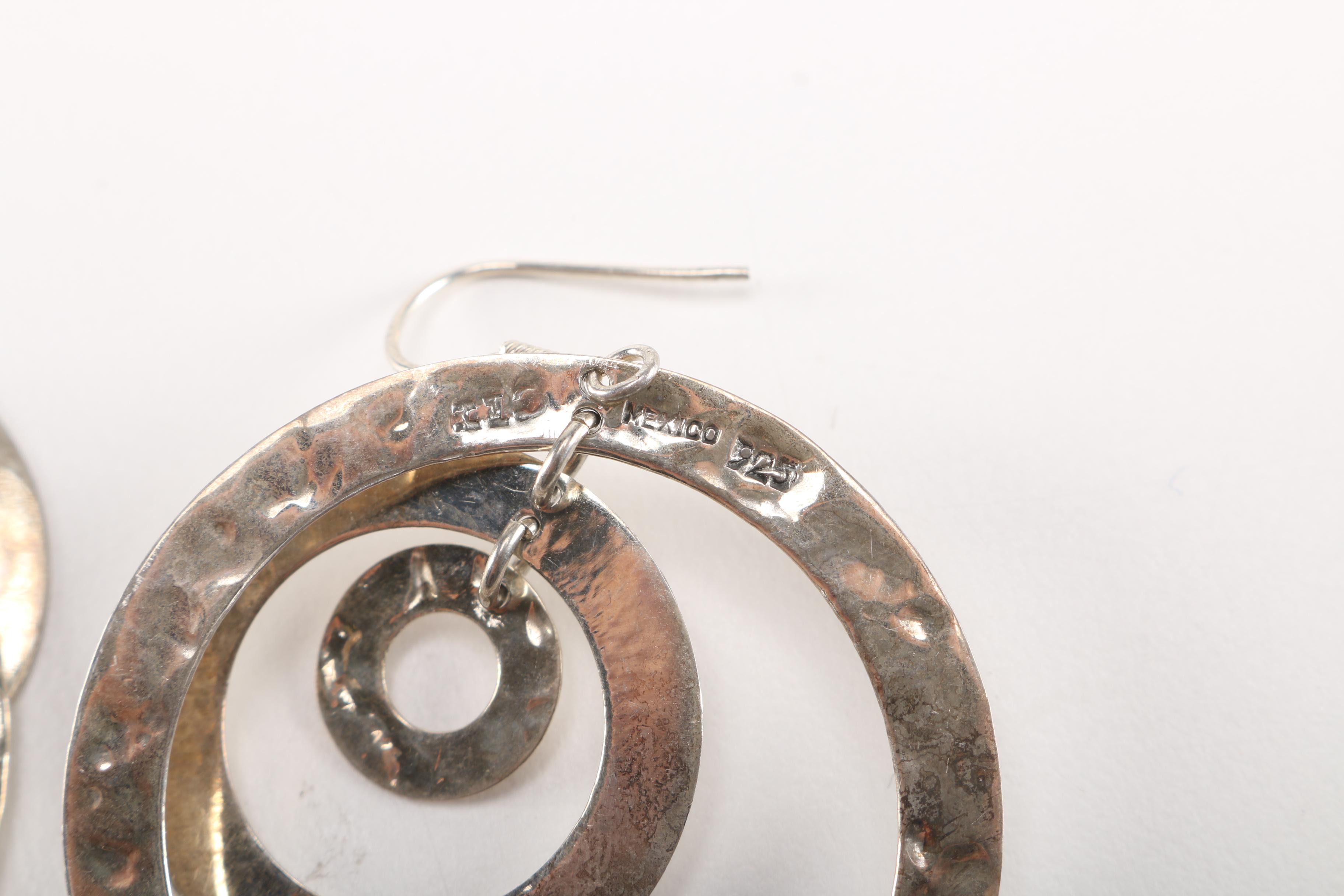 Sterling Silver Jewelry Including Versani and Vintage Mexican Artisan Pieces