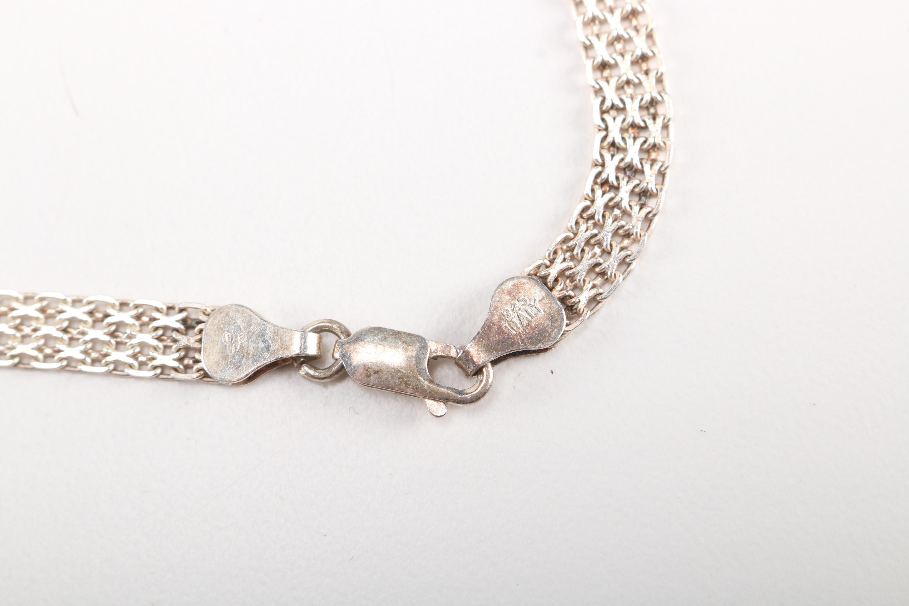 Sterling Silver Jewelry Including Versani and Vintage Mexican Artisan Pieces