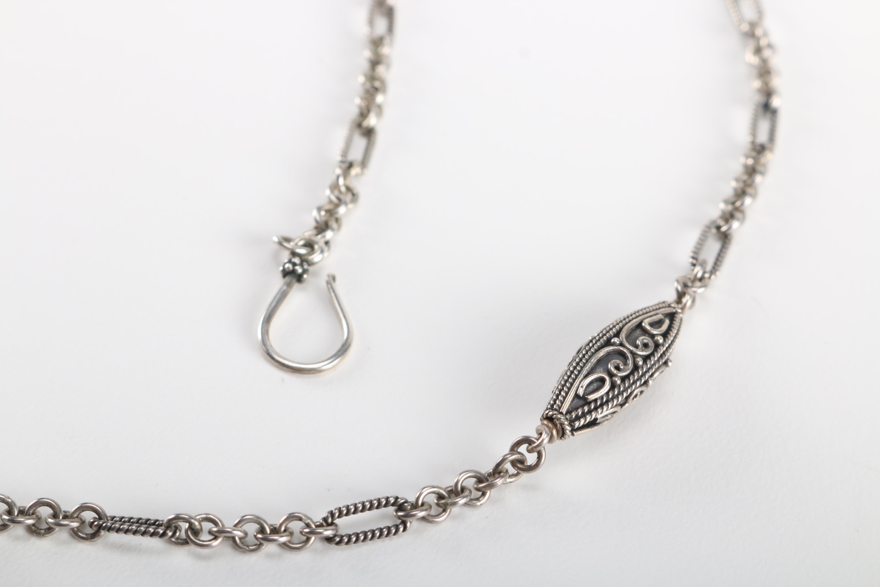 Sterling Silver Lori Bonn Chrysacolla Necklace