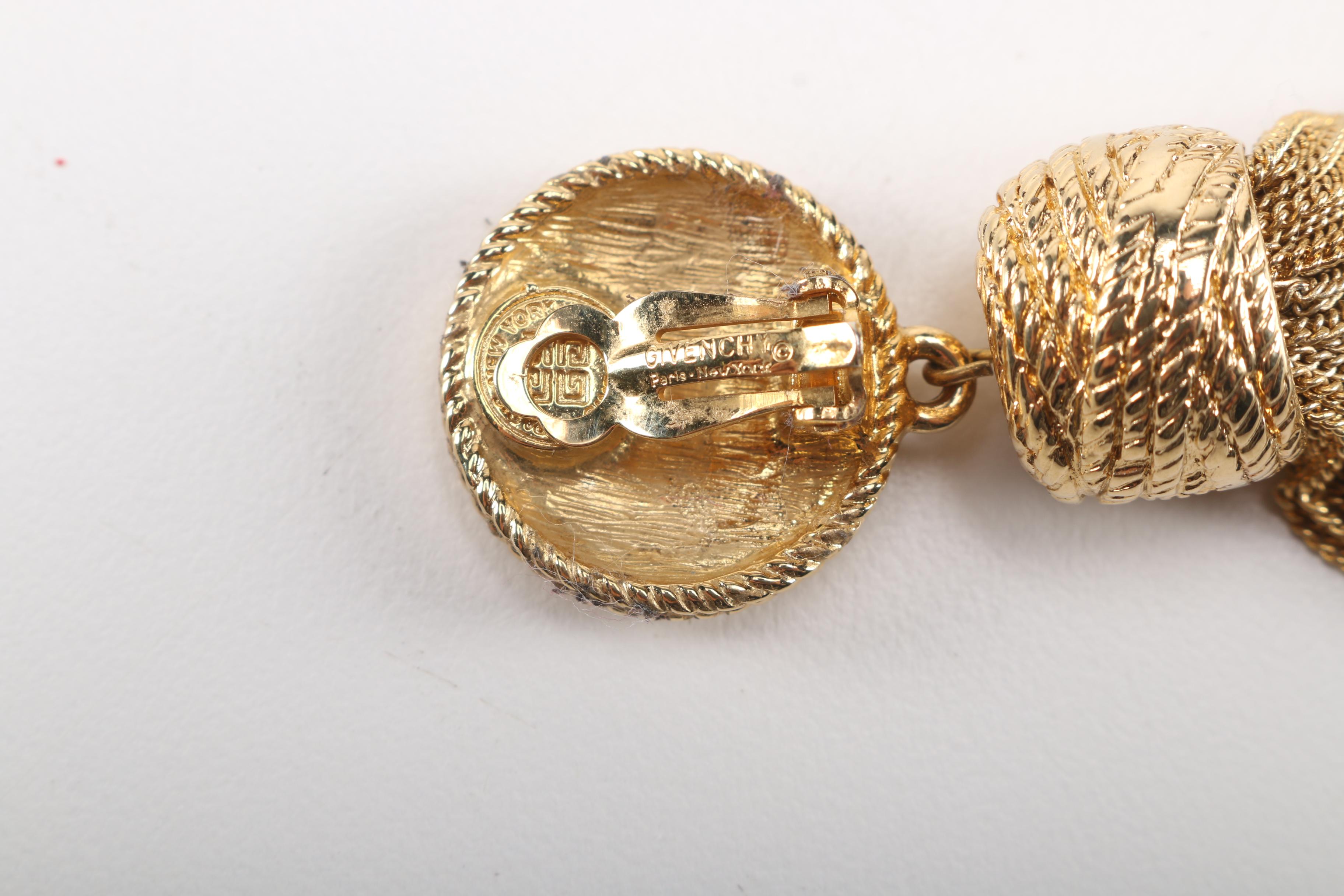 Gold Tone Givenchy Earrings