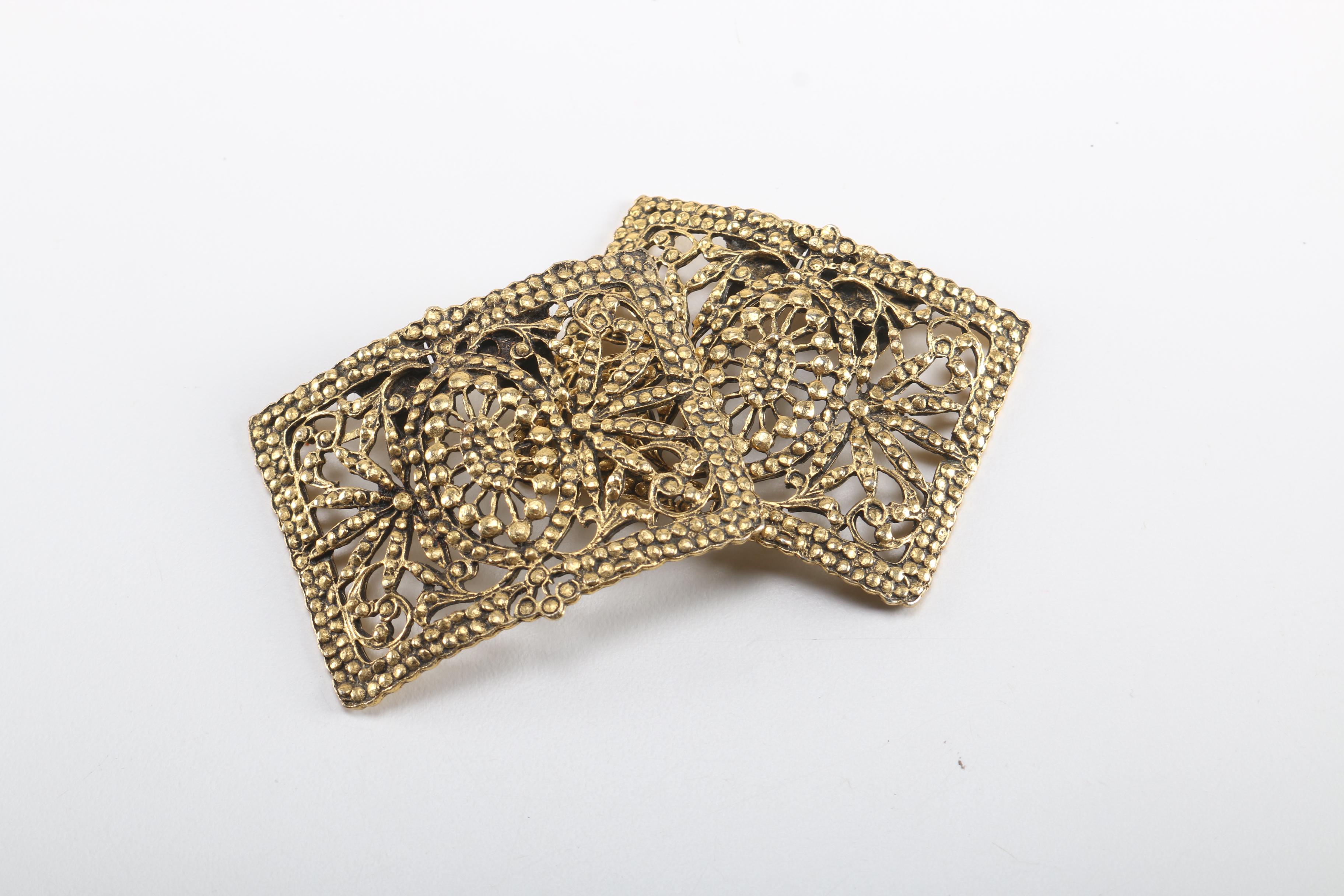 Gold Tone and Beaded Vintage Costume Jewelry Featuring Musi