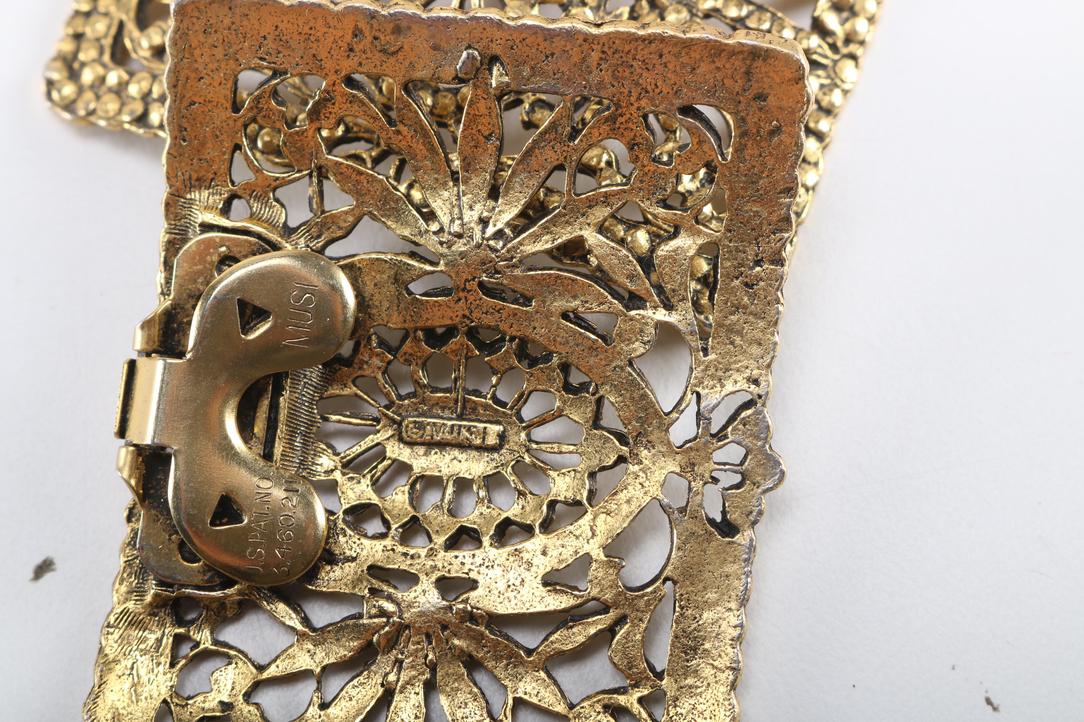 Gold Tone and Beaded Vintage Costume Jewelry Featuring Musi