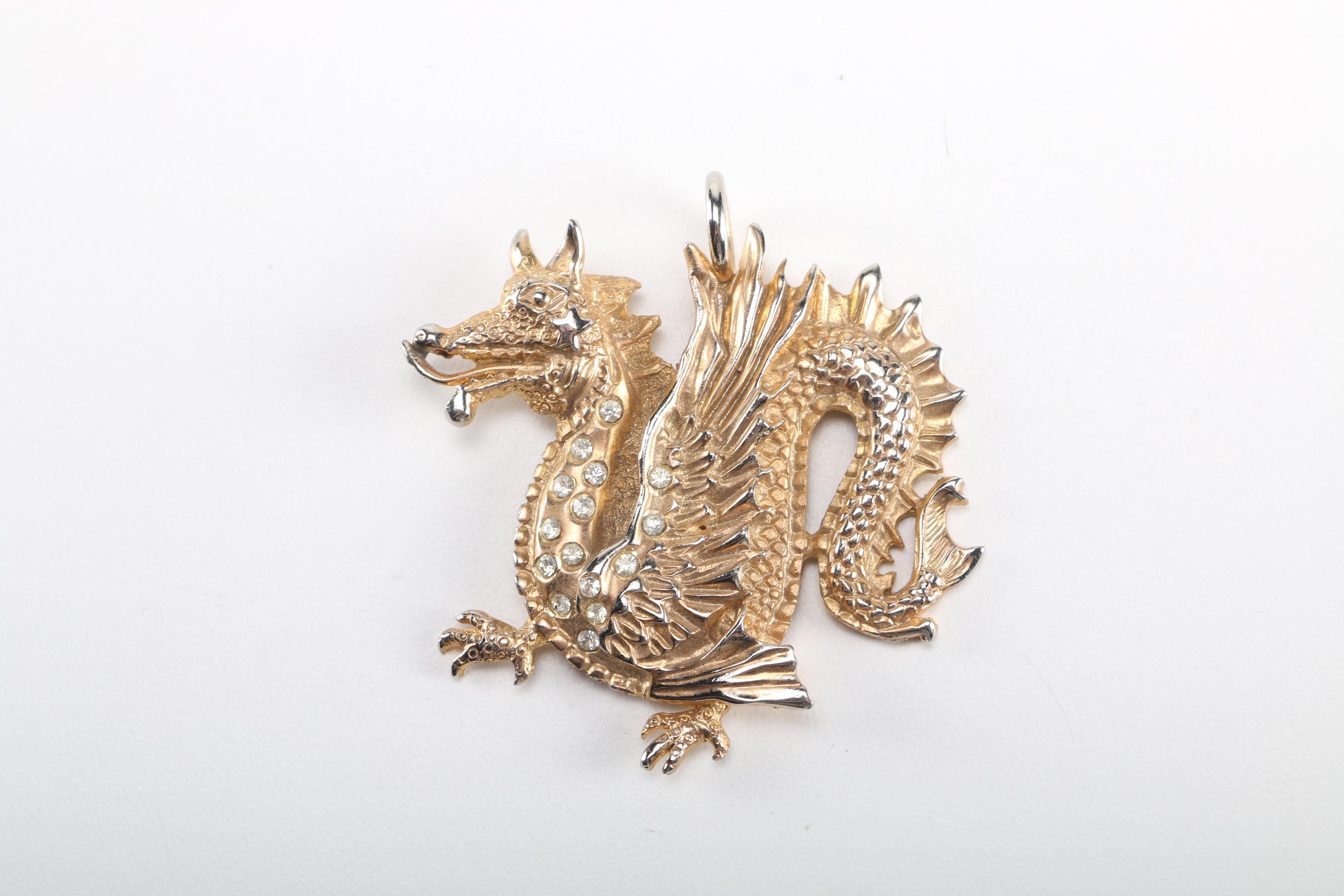 Gold Tone and Beaded Vintage Costume Jewelry Featuring Musi