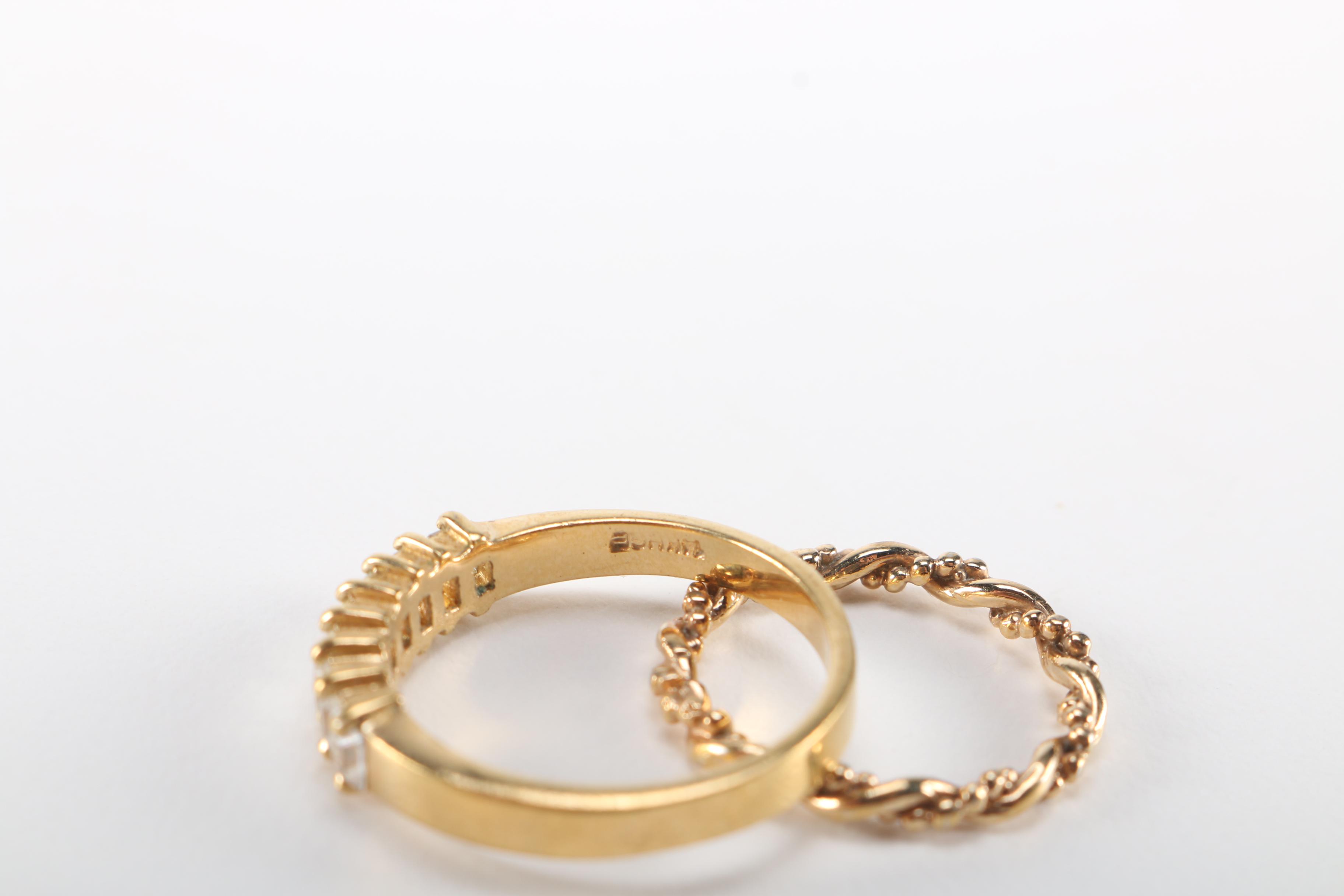 Gold Tone and Beaded Vintage Costume Jewelry Featuring Musi