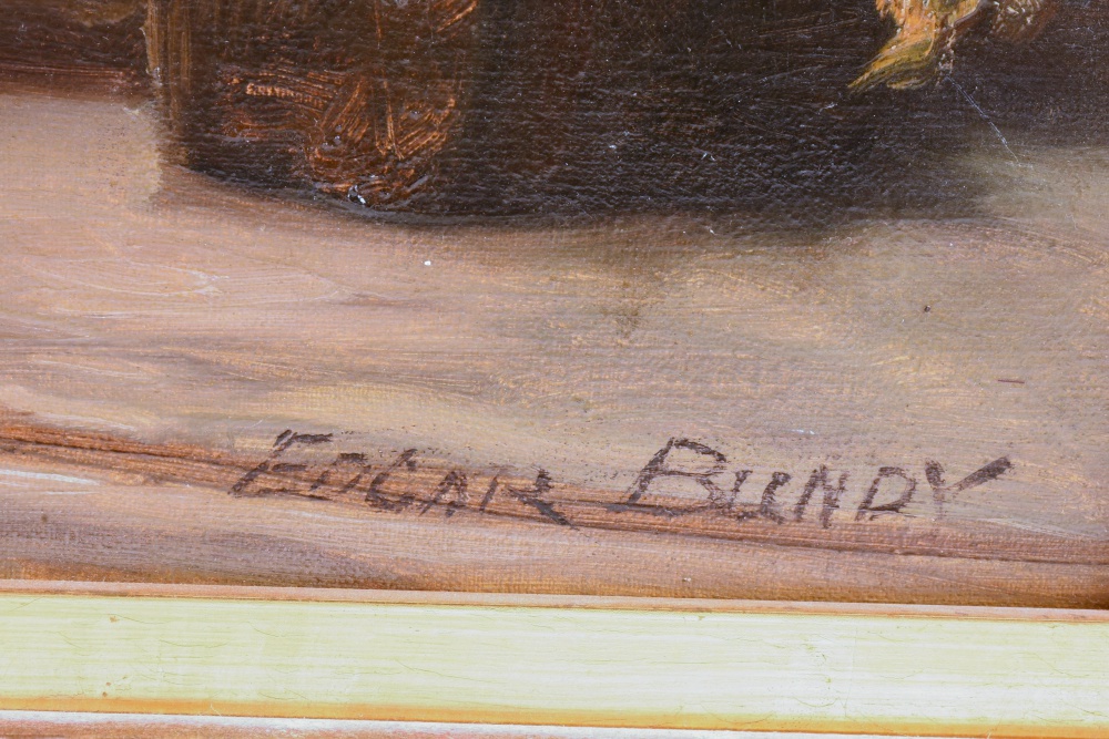 "The Discussion" Original Oil Painting by Edgar Bundy (1862-1922)