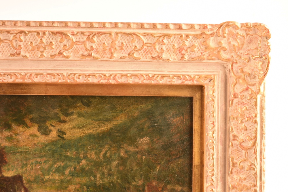 "The Discussion" Original Oil Painting by Edgar Bundy (1862-1922)