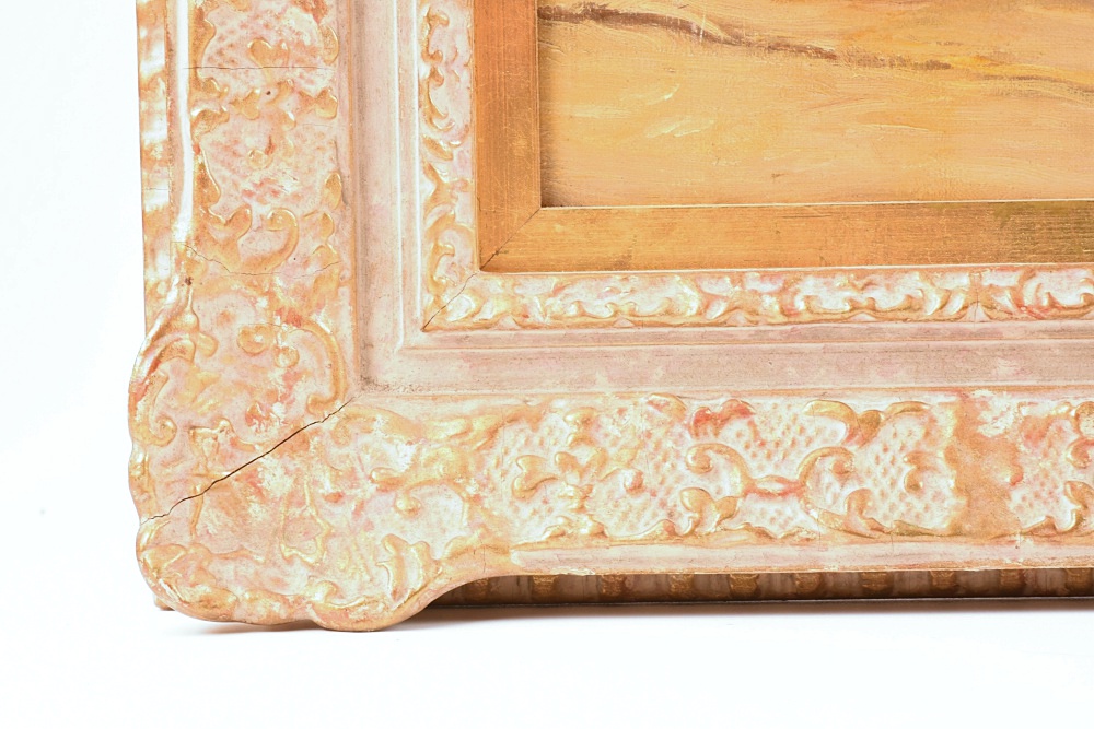 "The Discussion" Original Oil Painting by Edgar Bundy (1862-1922)