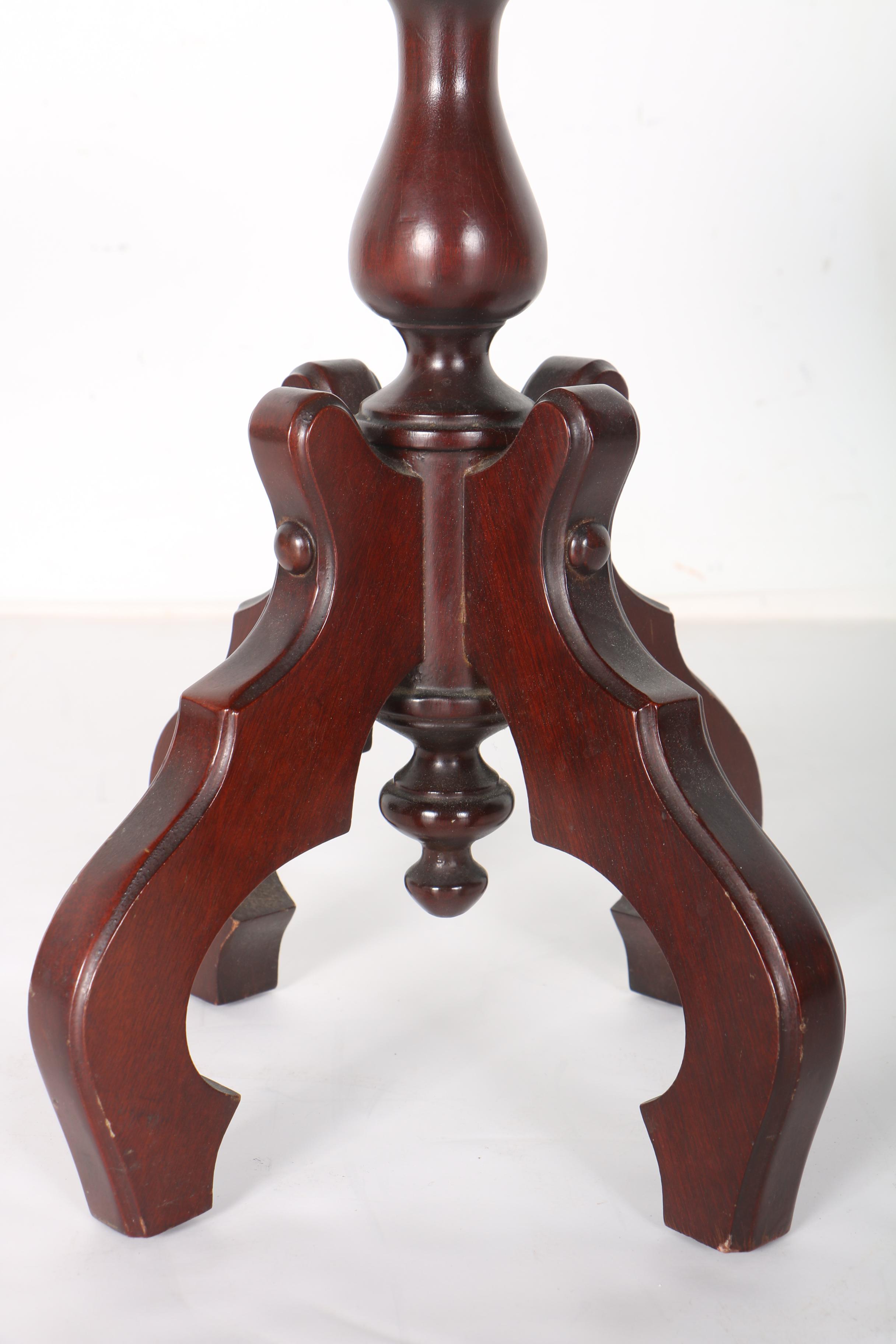 Travertine Top Side Table