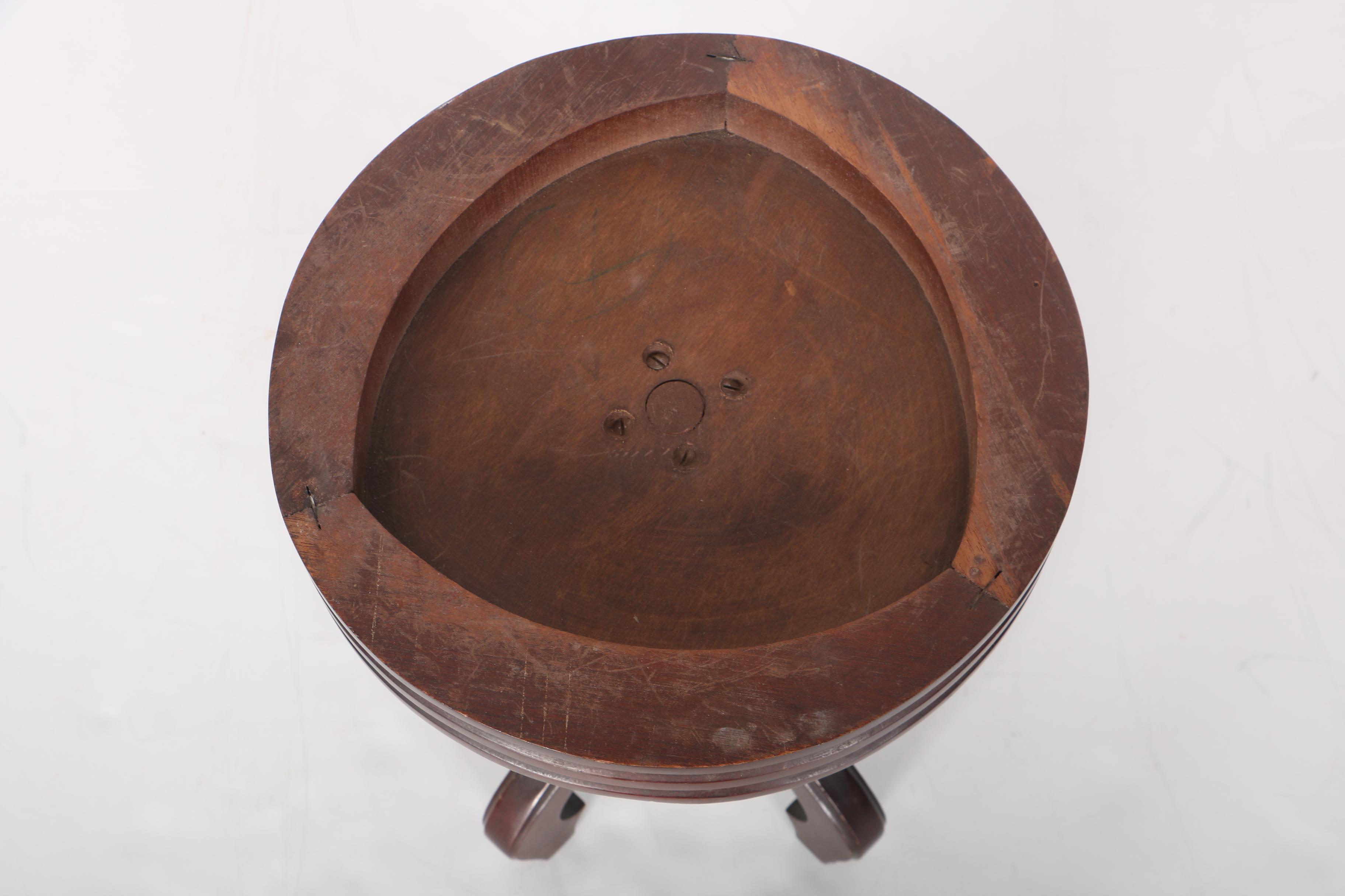 Travertine Top Side Table