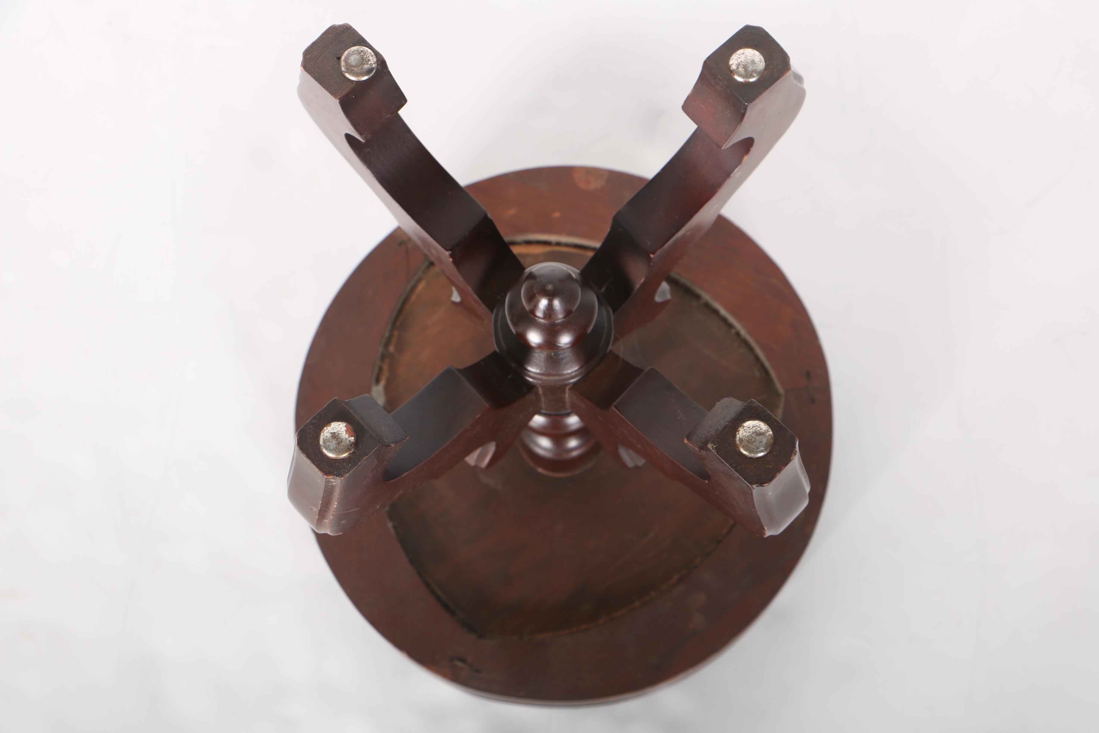 Travertine Top Side Table