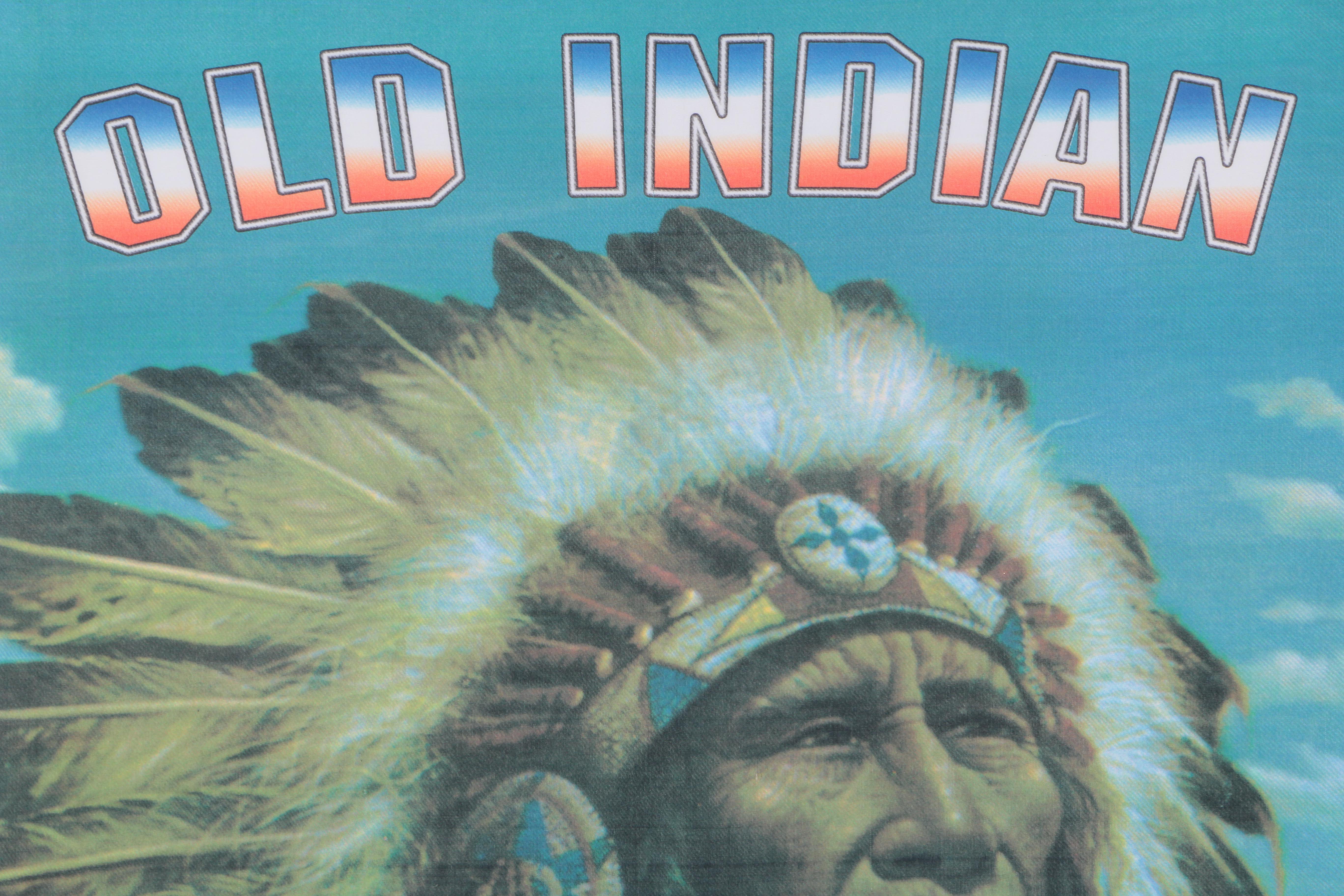 Giclee Print on Canvas After Alfredo Rodriguez "Chief Strong Wind"