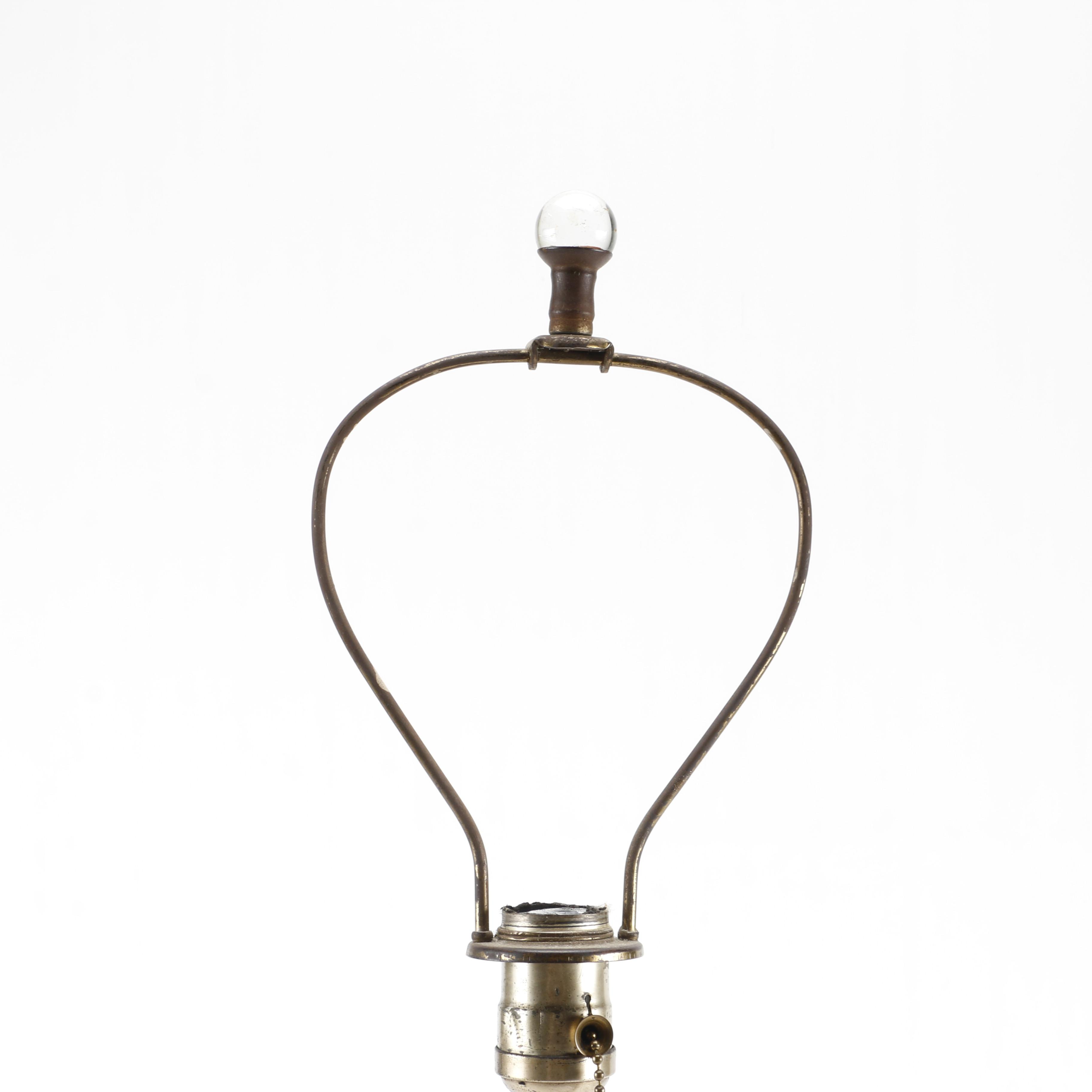 Vintage Pink Glass Lamp