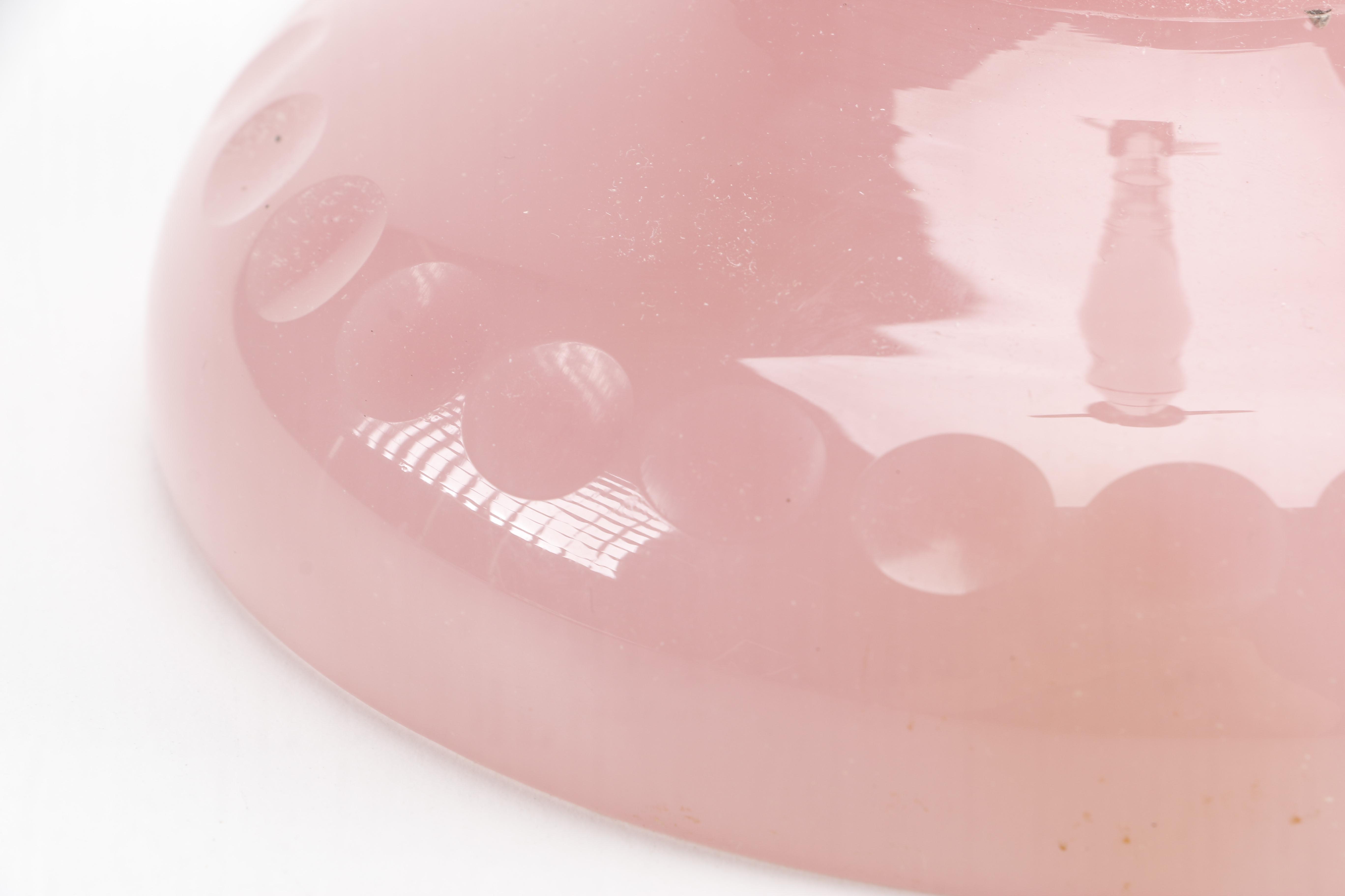 Vintage Pink Glass Lamp