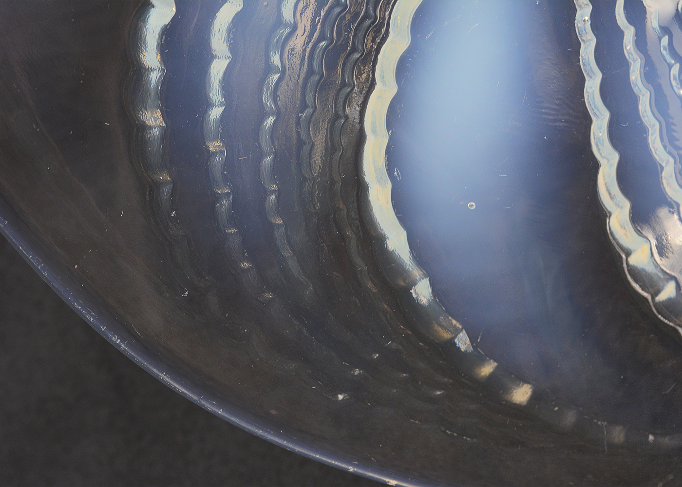 1930s R. Lalique Opalescent "Fleurons" Opalescent Glass Plate