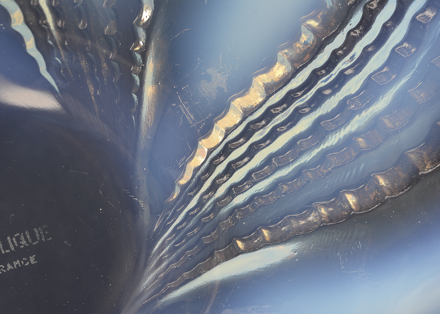 1930s R. Lalique Opalescent "Fleurons" Opalescent Glass Plate