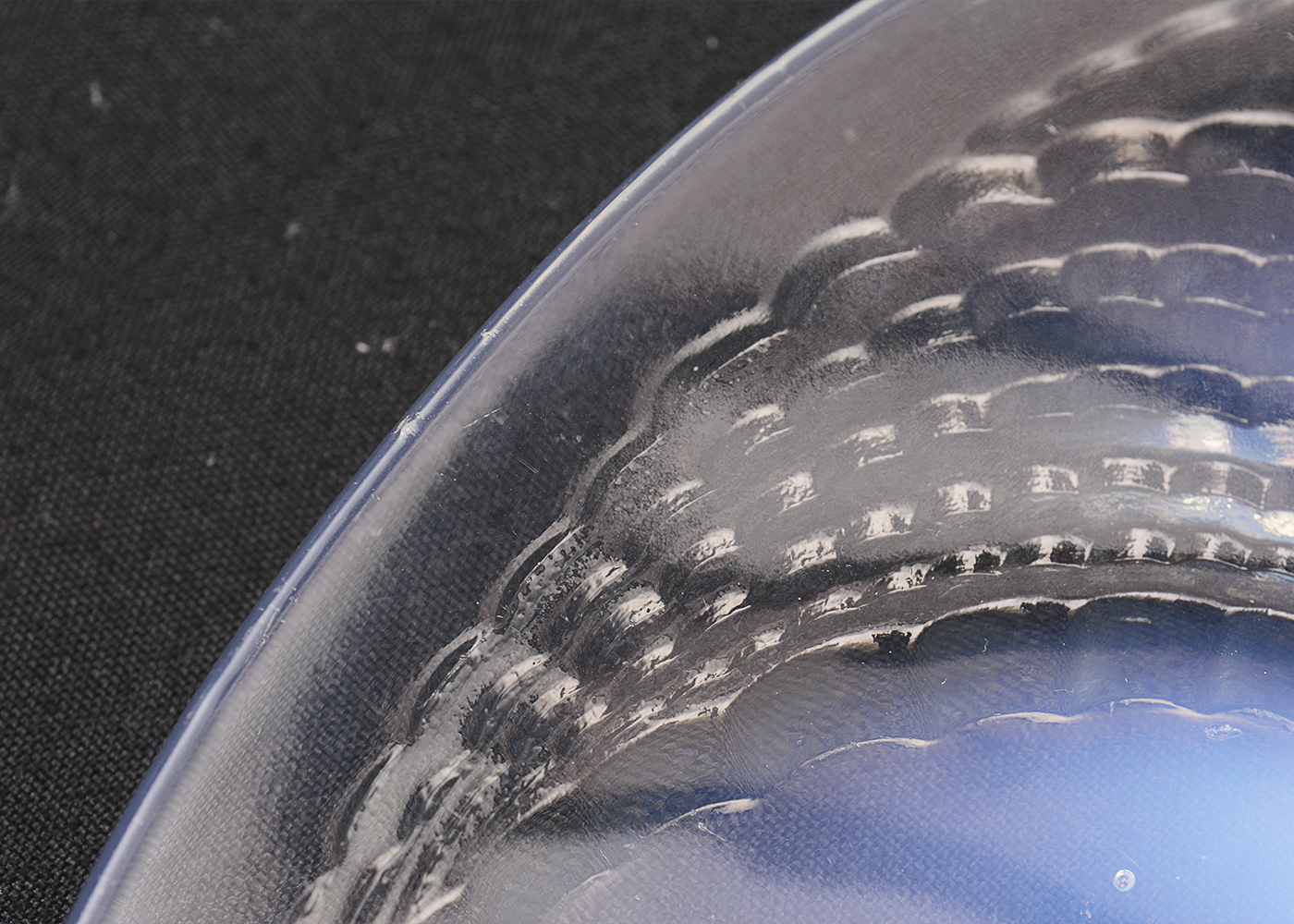 1930s R. Lalique Opalescent "Fleurons" Opalescent Glass Plate