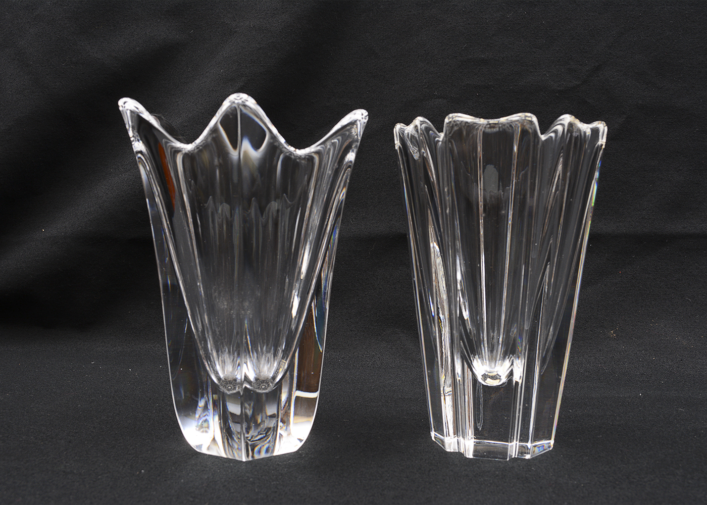 Orrefors Swedish Crystal Vases